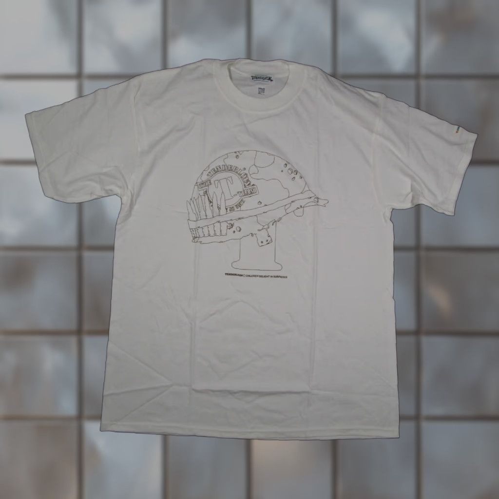 Tenderloin TENDERLOIN Men's XL White Short Sleeve Crew Neck T-Shirt Children Delight Graphic Made in USA Size US XL / EU 56 / 4 - 1 Thumbnail