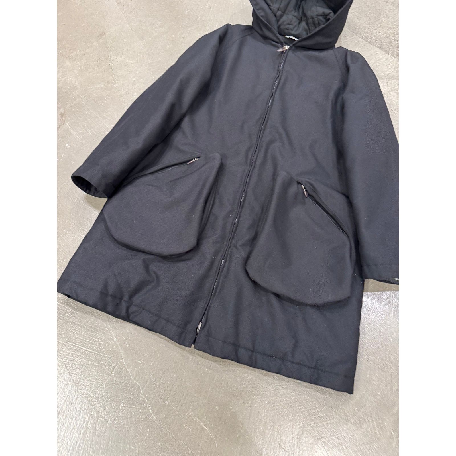 Mandarina Duck 1990s Mandarina Duck egg cell hooded jacket Size US M / EU 48-50 / 2 - 3 Thumbnail