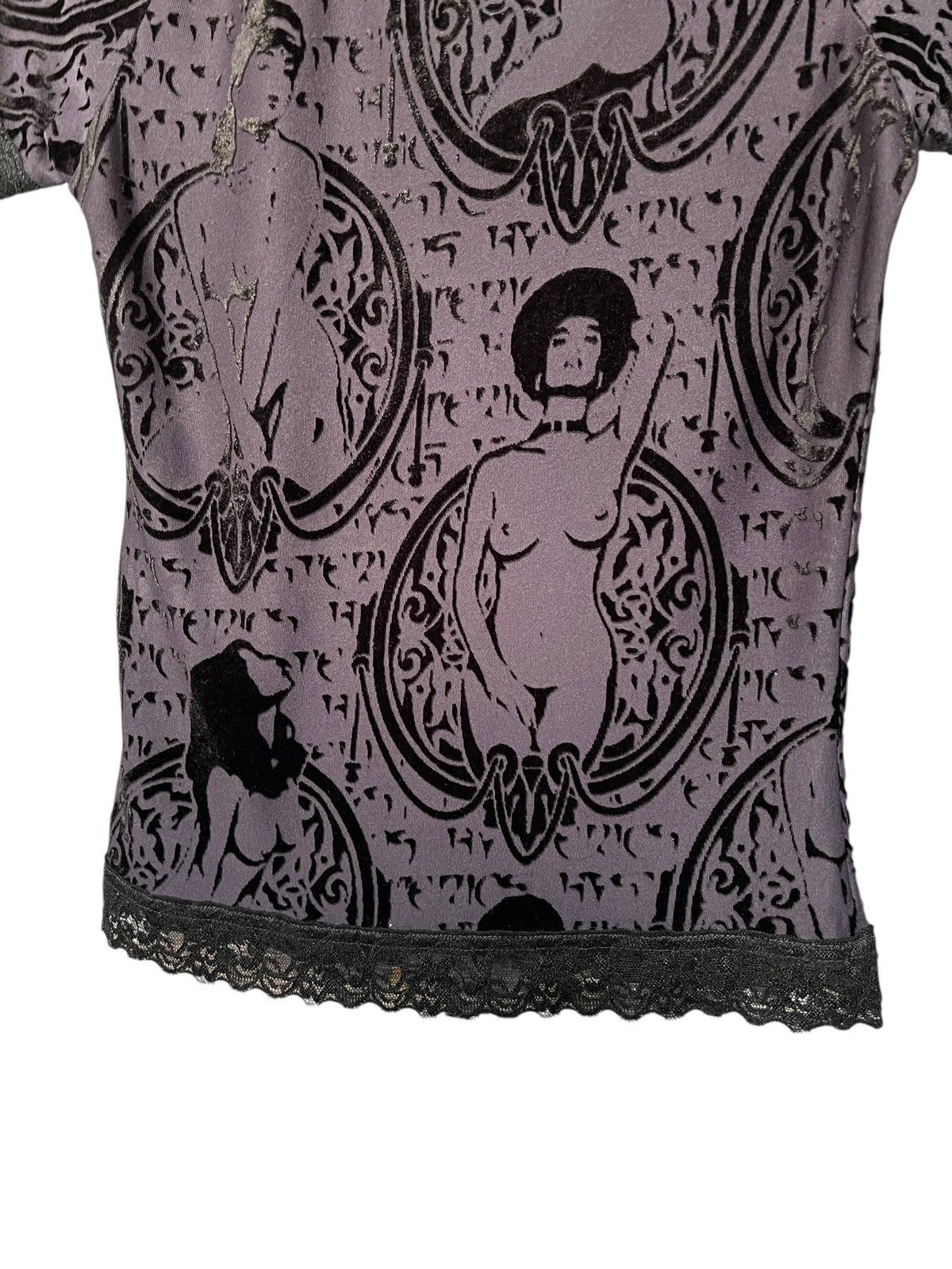 Hysteric Glamour Hysteric Glamour Naked Woman Mesh Wide Collared Tops Size XS / US 0-2 / IT 36-38 - 8 Thumbnail
