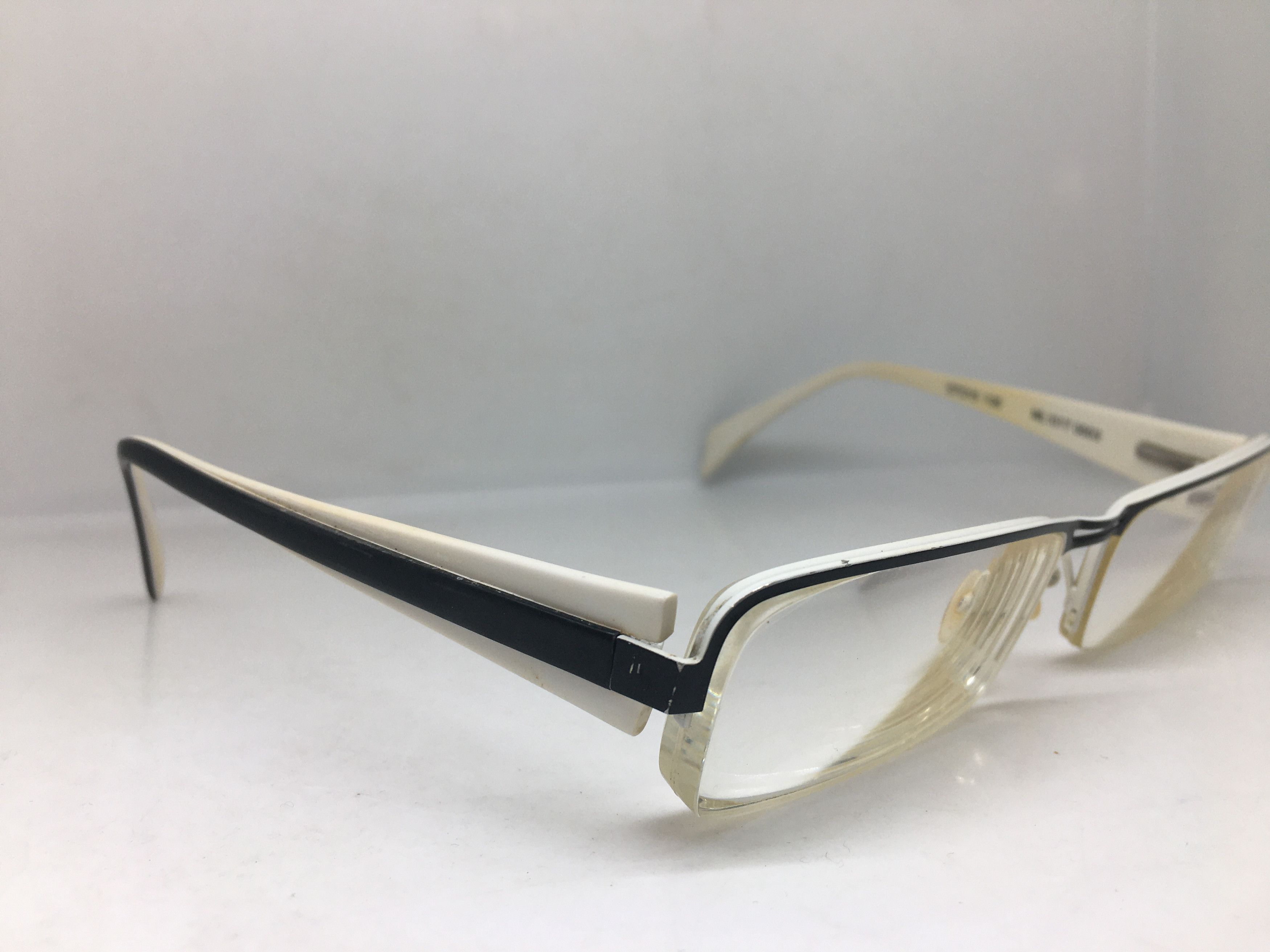 Other Mikli ML 1017 Black White Half-rim RX Eyeglasses Frame Size ONE SIZE - 2 Thumbnail