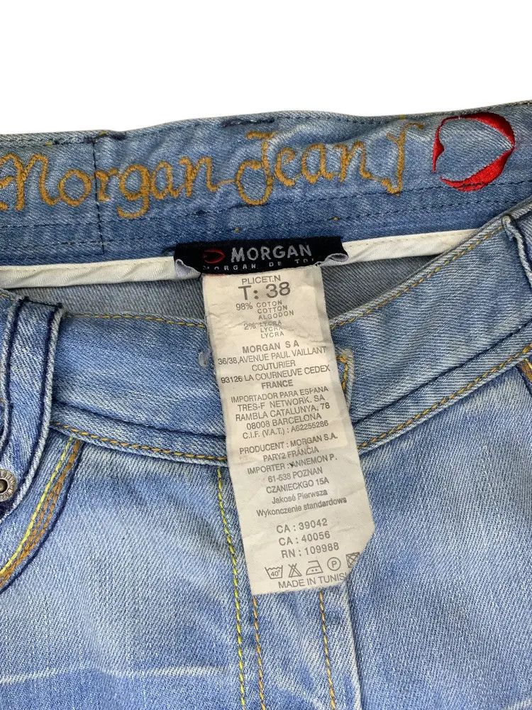 Morgan Homme 2000s Morgan De Toi flared washed blue jeans Size US 30 / EU 46 - 8 Thumbnail
