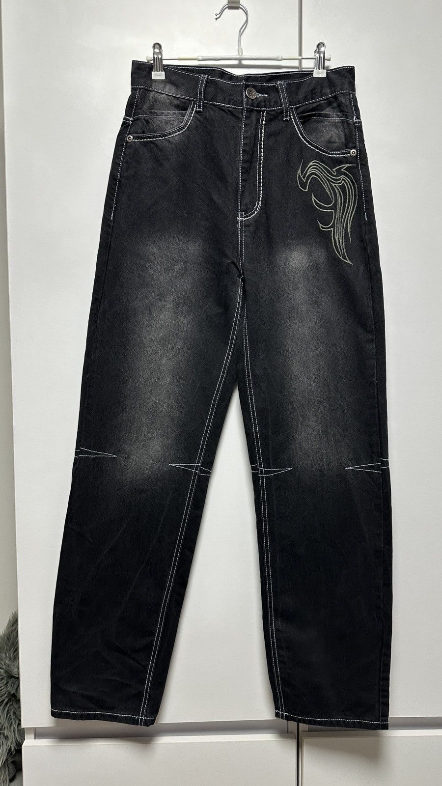 Other Vintage Y2K Play Bigg Jeans Black Wash Denim Japanese Style Size US 28 / EU 44 - 3 Thumbnail