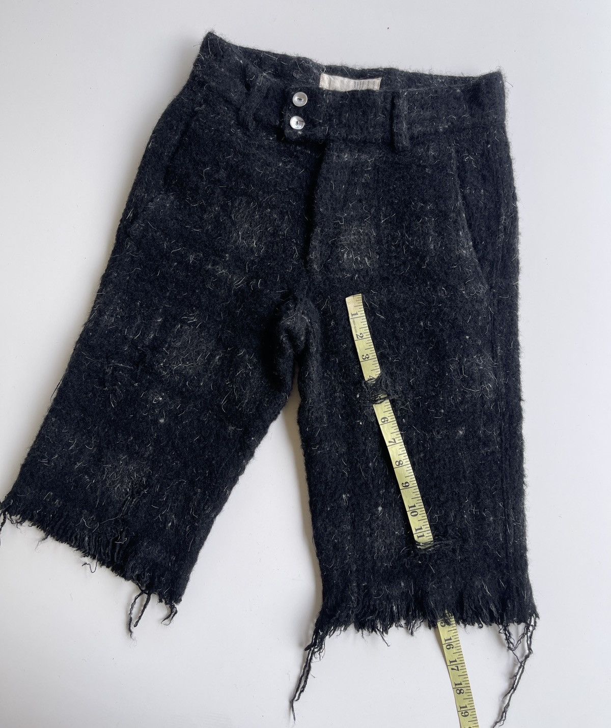 Nozomi Ishiguro Nozomi Ishiguro Distressed Mohair Short Pants Size US 29 - 7 Thumbnail
