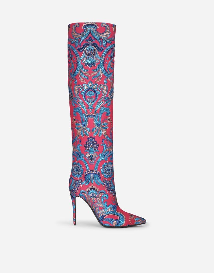 o1y0925 Spike Heel Boots in Multicolor
