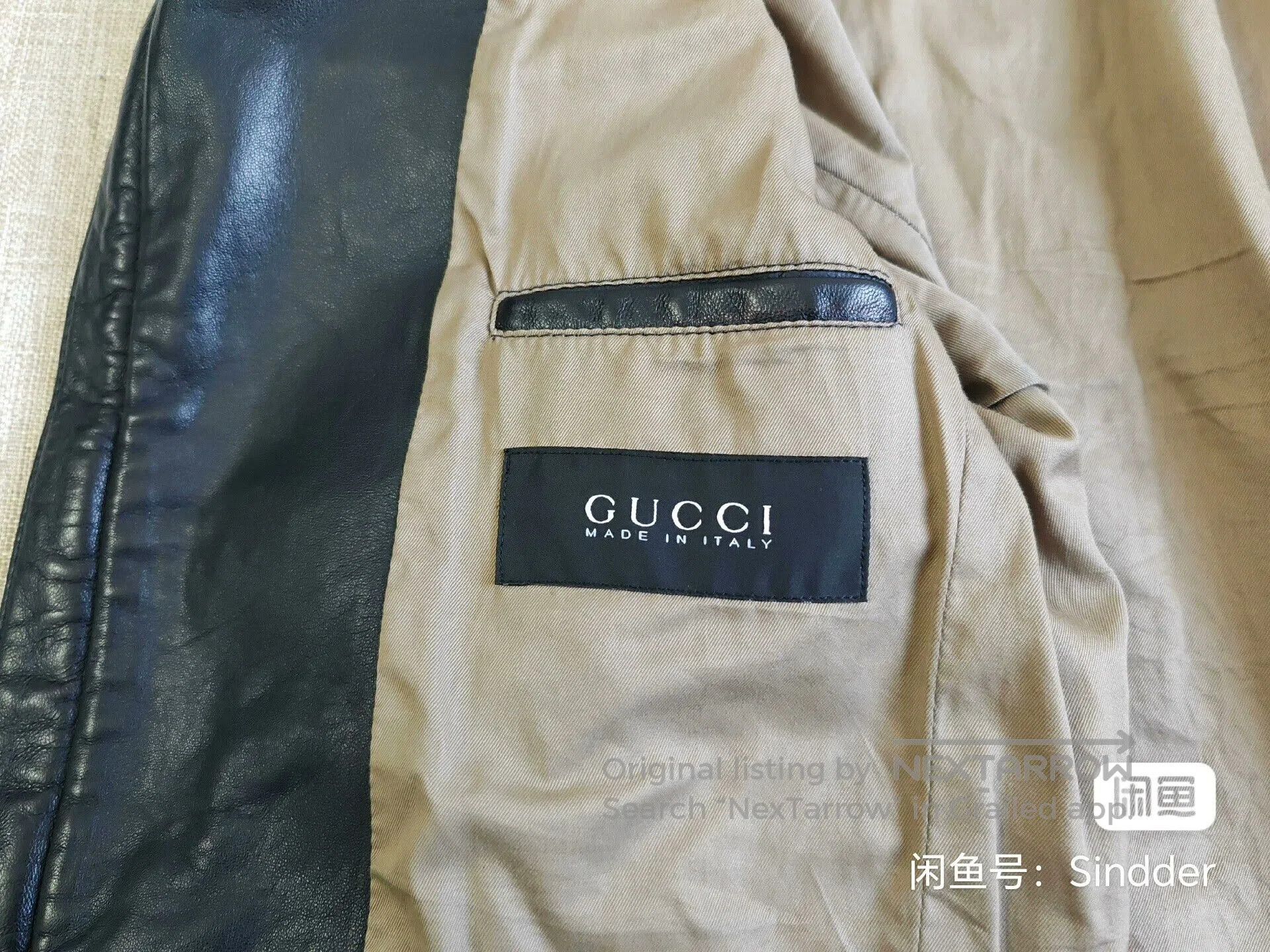 Gucci Gucci Men's Leather Jacket. Size US M / EU 48-50 / 2 - 4 Thumbnail