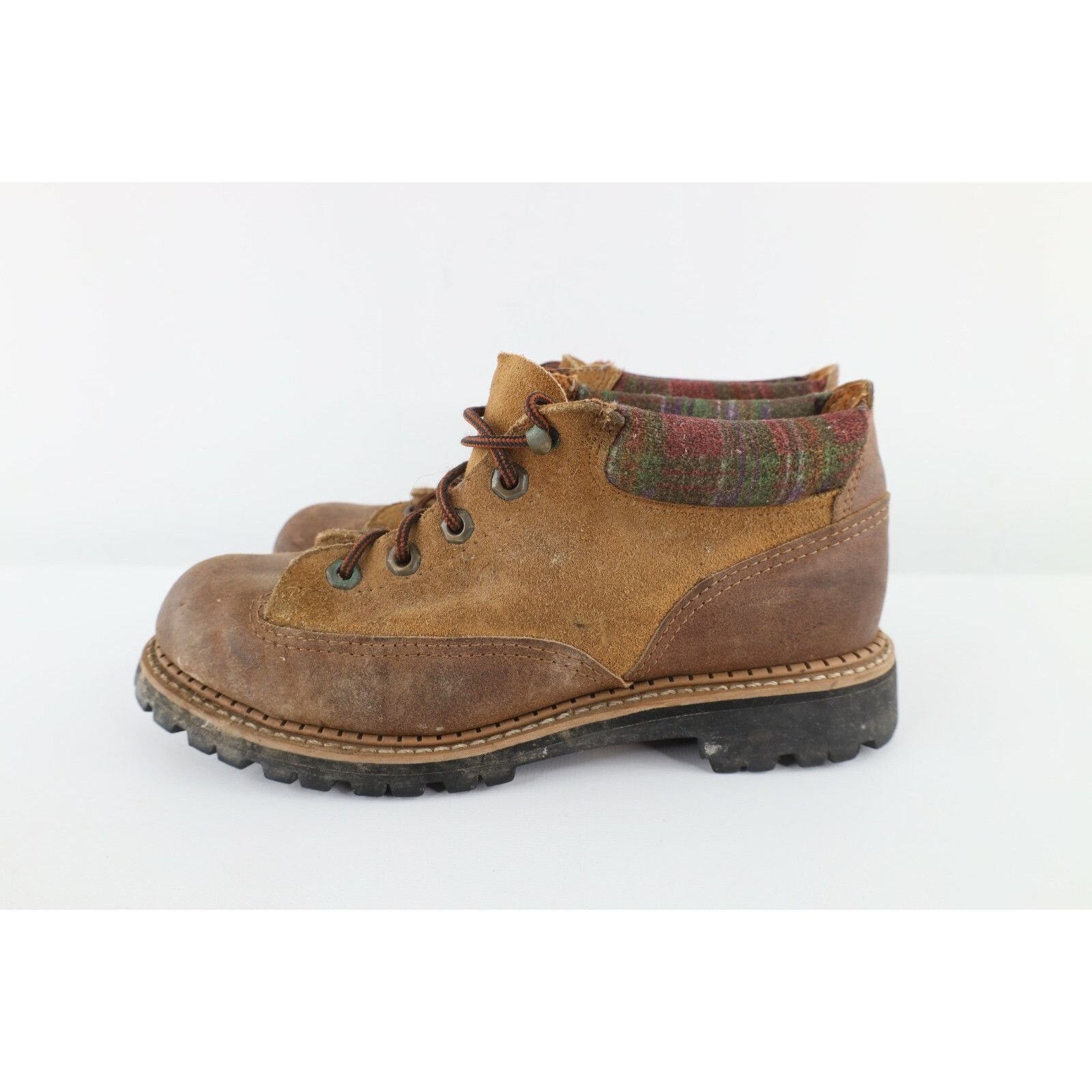 Vintage Vintage 90s Streetwear Distressed Steel Toe Leather Boots Size US 7.5 / IT 37.5 - 4 Thumbnail