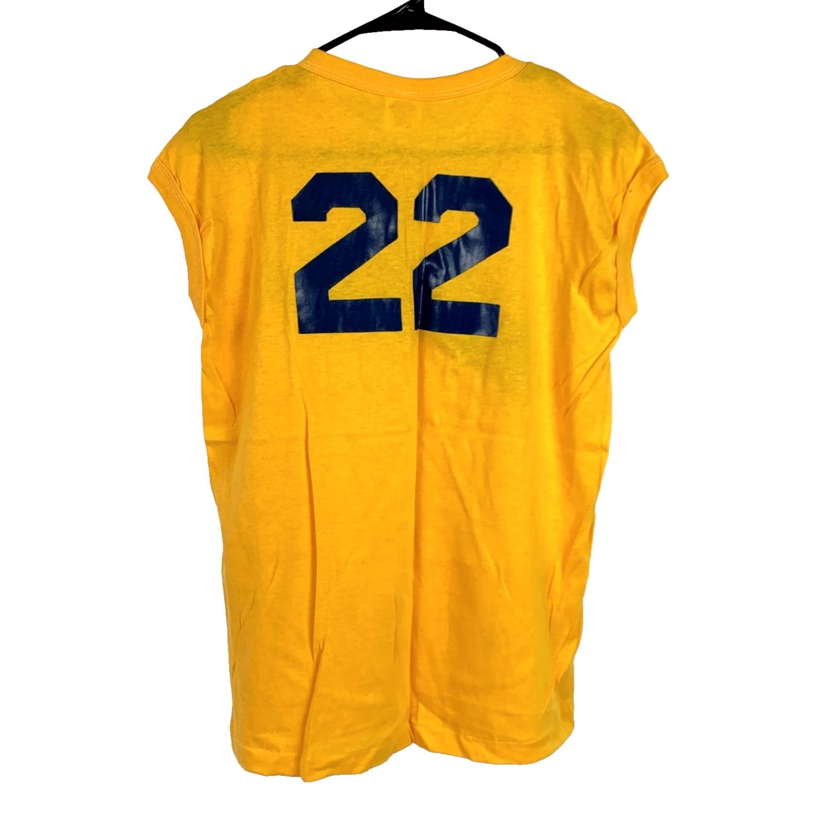 Vintage VINTAGE Signature Sportswear National Video Sleeveless Ringer Tee T-Shirt Large Yellow Mens N/A Size US L / EU 52-54 / 3 - 3 Thumbnail
