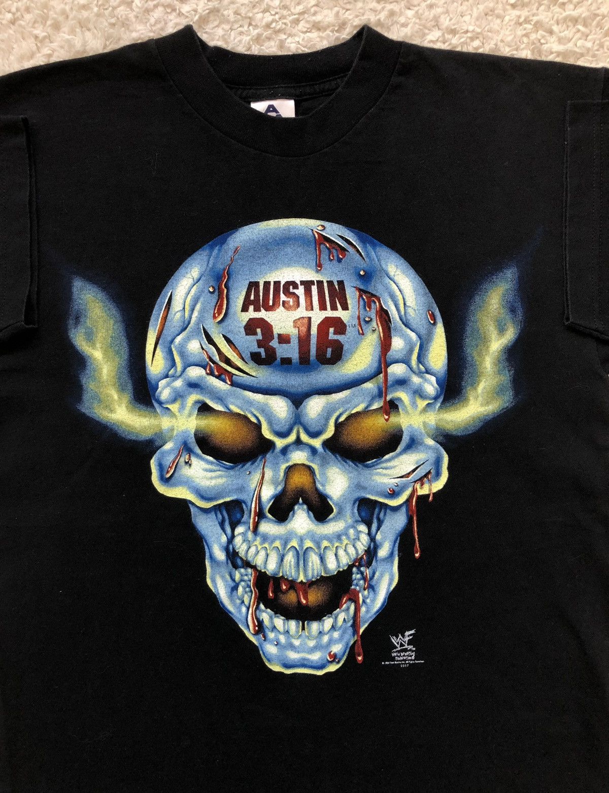 Vintage Rare Tshirt Steve Austin 3:16 WWF 1994 License Vintage 90’s Size US M / EU 48-50 / 2 - 1 Thumbnail