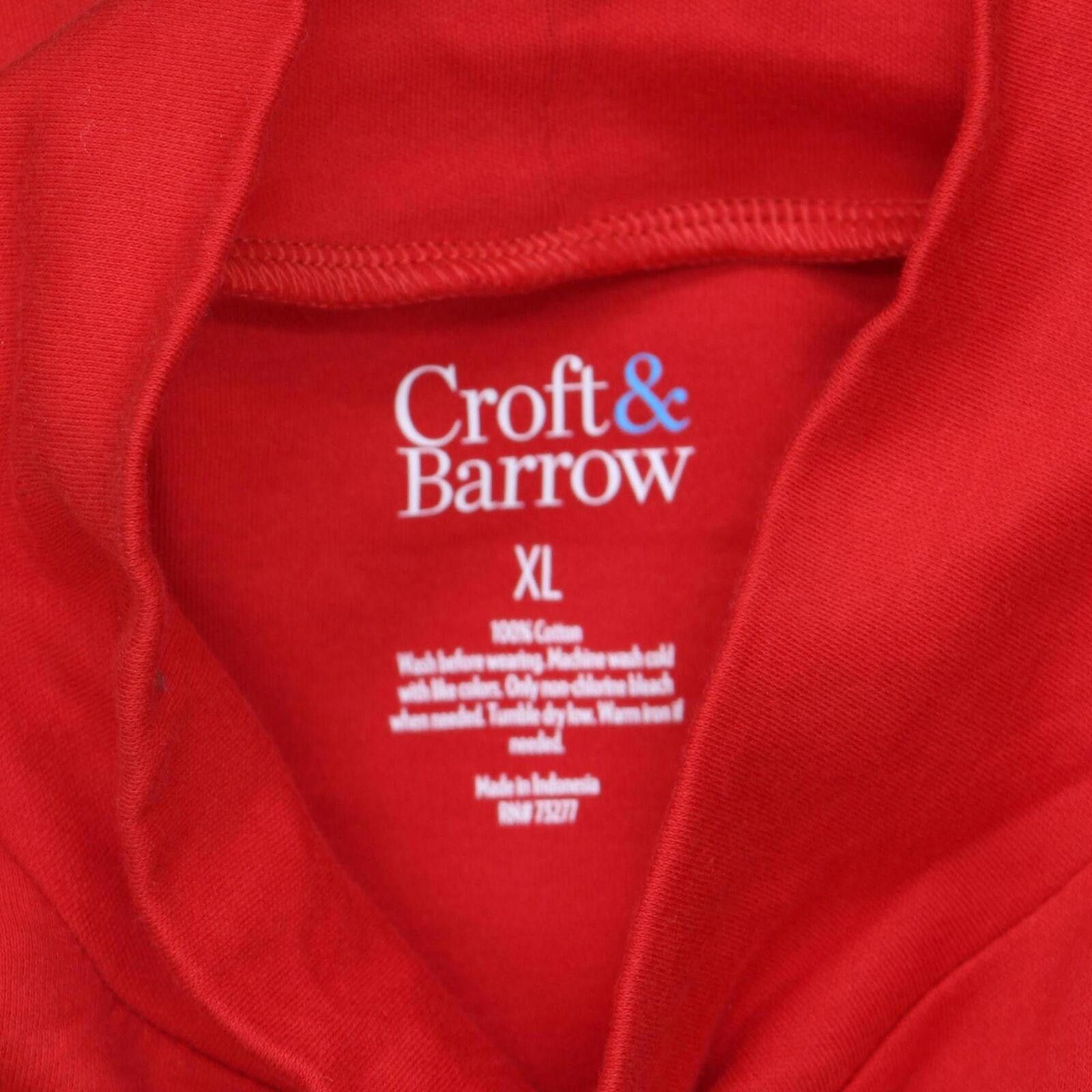Croft & Barrow NWT Croft & Barrow Long-Sleeve Mockneck Top Cherry Red XL Size XL / US 12-14 / IT 48-50 - 3 Thumbnail
