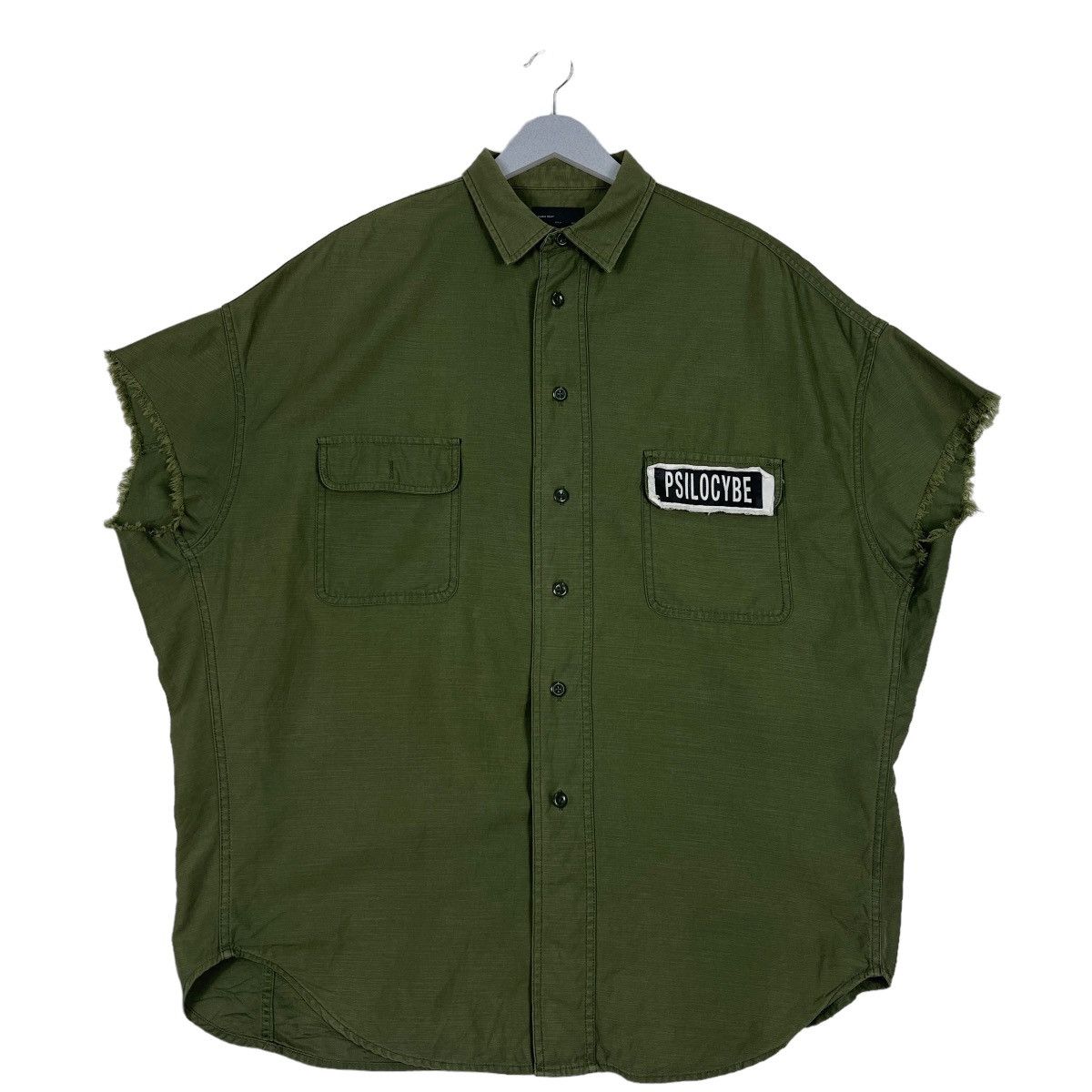 Japanese Brand 🔥 ZARA MAN PSILOCYBE MILITARY SLEEVE LESS SHIRT JACKET Size US M / EU 48-50 / 2 - 2 Thumbnail