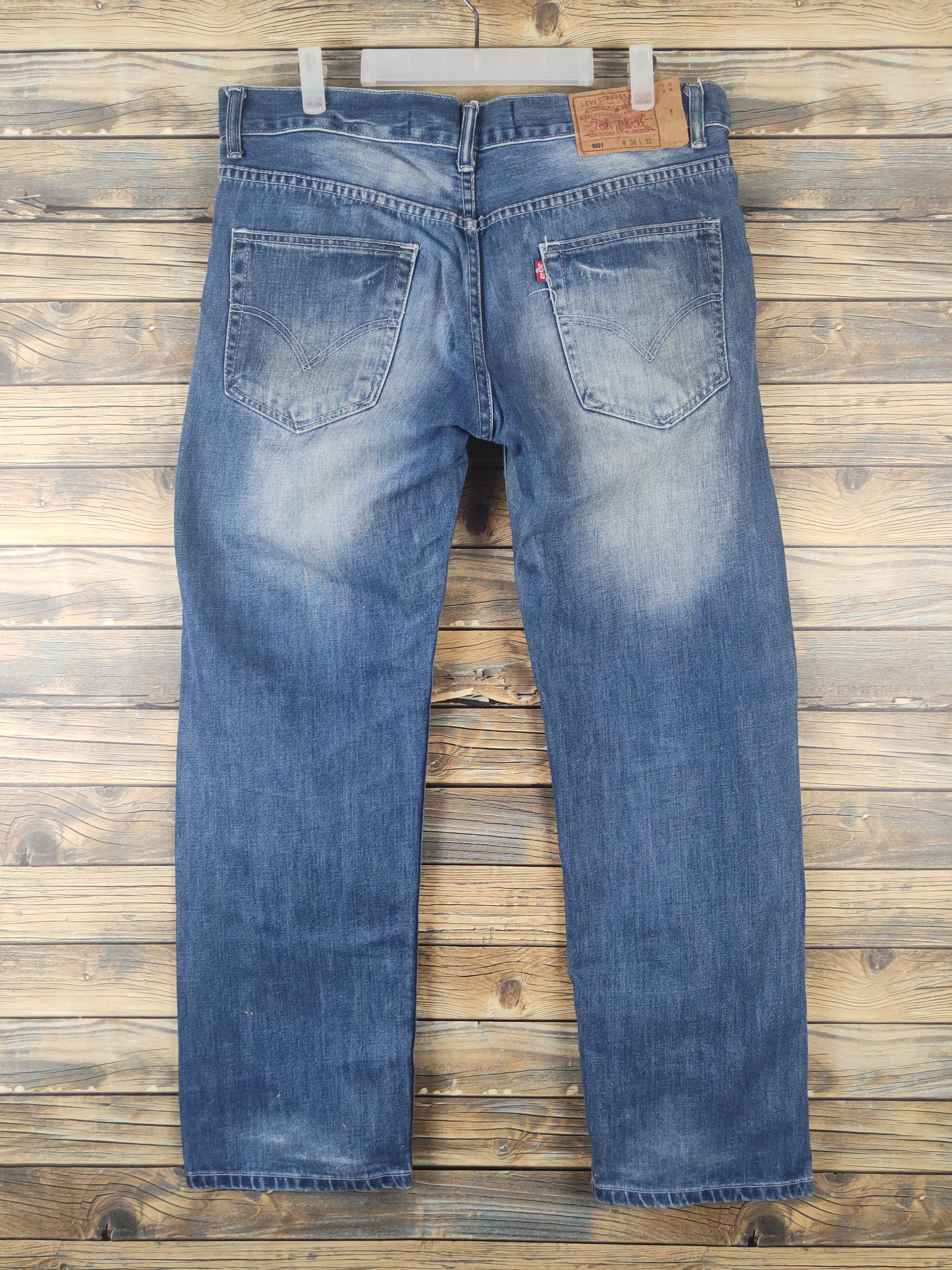Levi's DL Levi's Blue Distressed Ripped Jeans #1638 Size US 36 / EU 52 - 7 Thumbnail