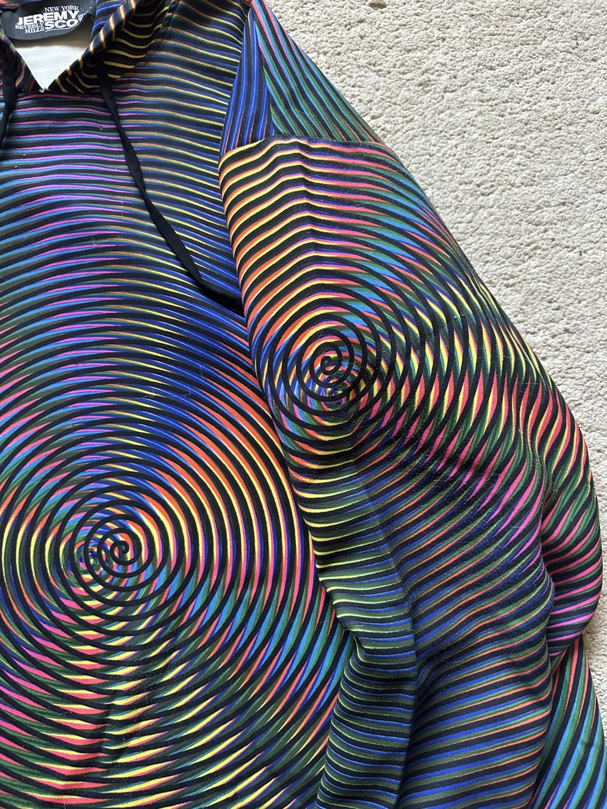 Jeremy Scott 2000s Jeremy Scott LSD Psychedelic Spiral Illusion Hoodie Size US M / EU 48-50 / 2 - 11 Thumbnail