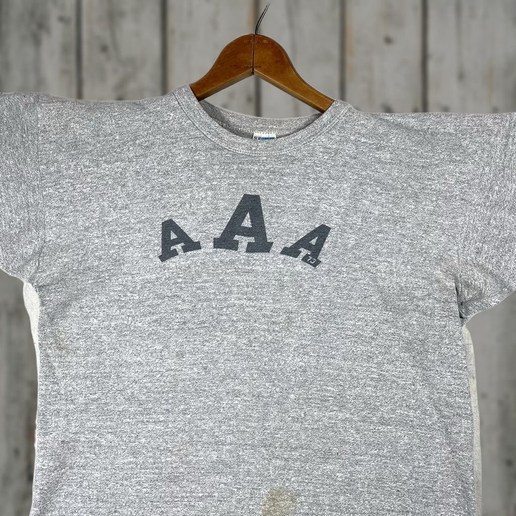 Champion VINTAGE Champion 70s USMA Army Athletic Association T Shirt XL Gray Unisex Short Sleeve Graphic Tee 1970s Size US XL / EU 56 / 4 - 1 Thumbnail