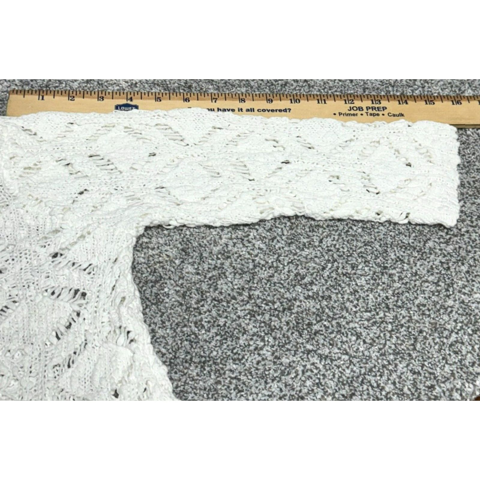 J. Jill J. Jill Sweater Petite Small Crochet Open Knit Boho Cottagecore Fairy Layering 3/4 Sleeve White Womens PS Pullover Bohemian » Size S / US 4 / IT 40 - 6 Thumbnail