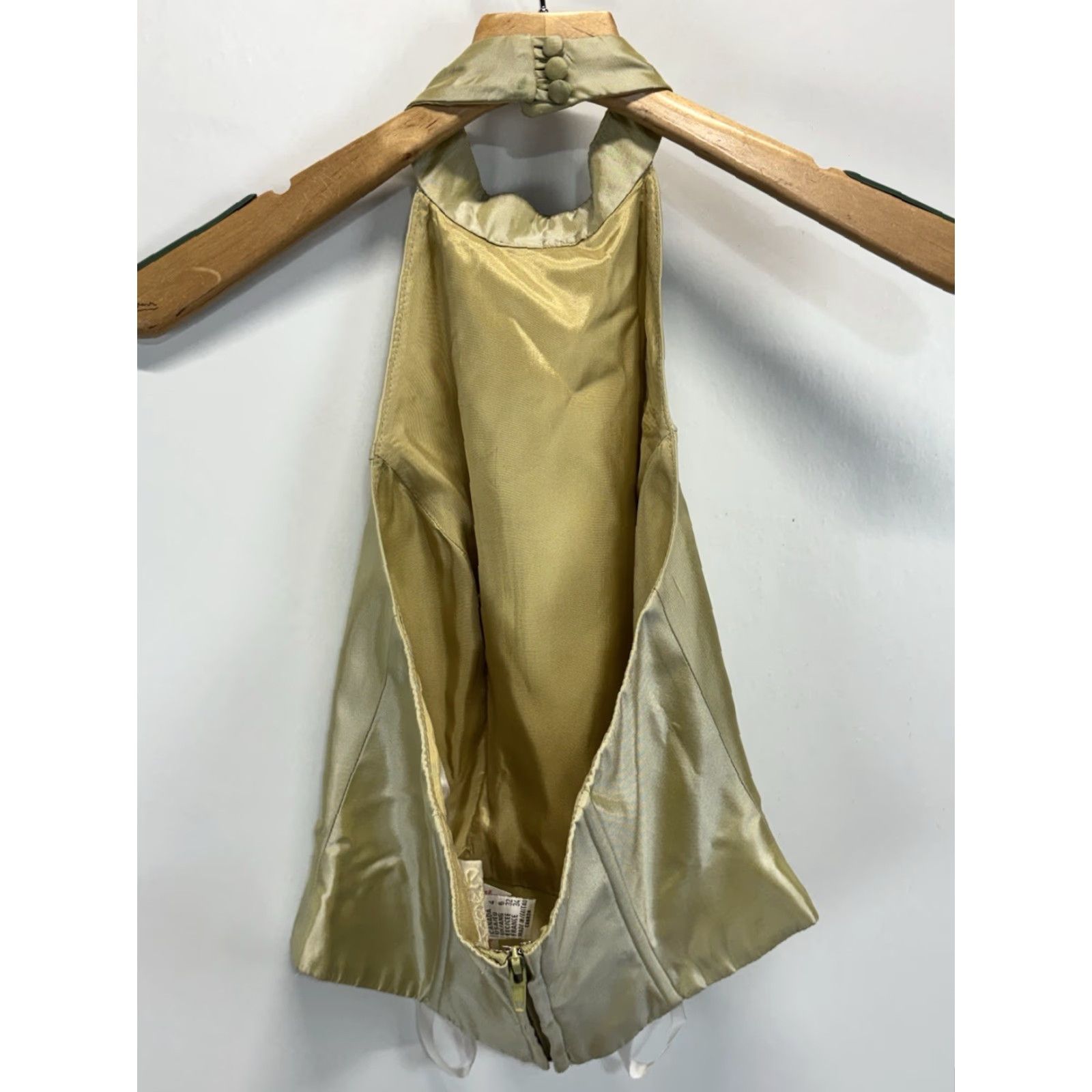 Vintage VINTAGE Cache 2 Pc Outfit Set Size 4 Green Halter Top Chiffon Maxi Skirt Y2K Fairy Whimsigoth Women's Size S / US 4 / IT 40 - 4 Thumbnail