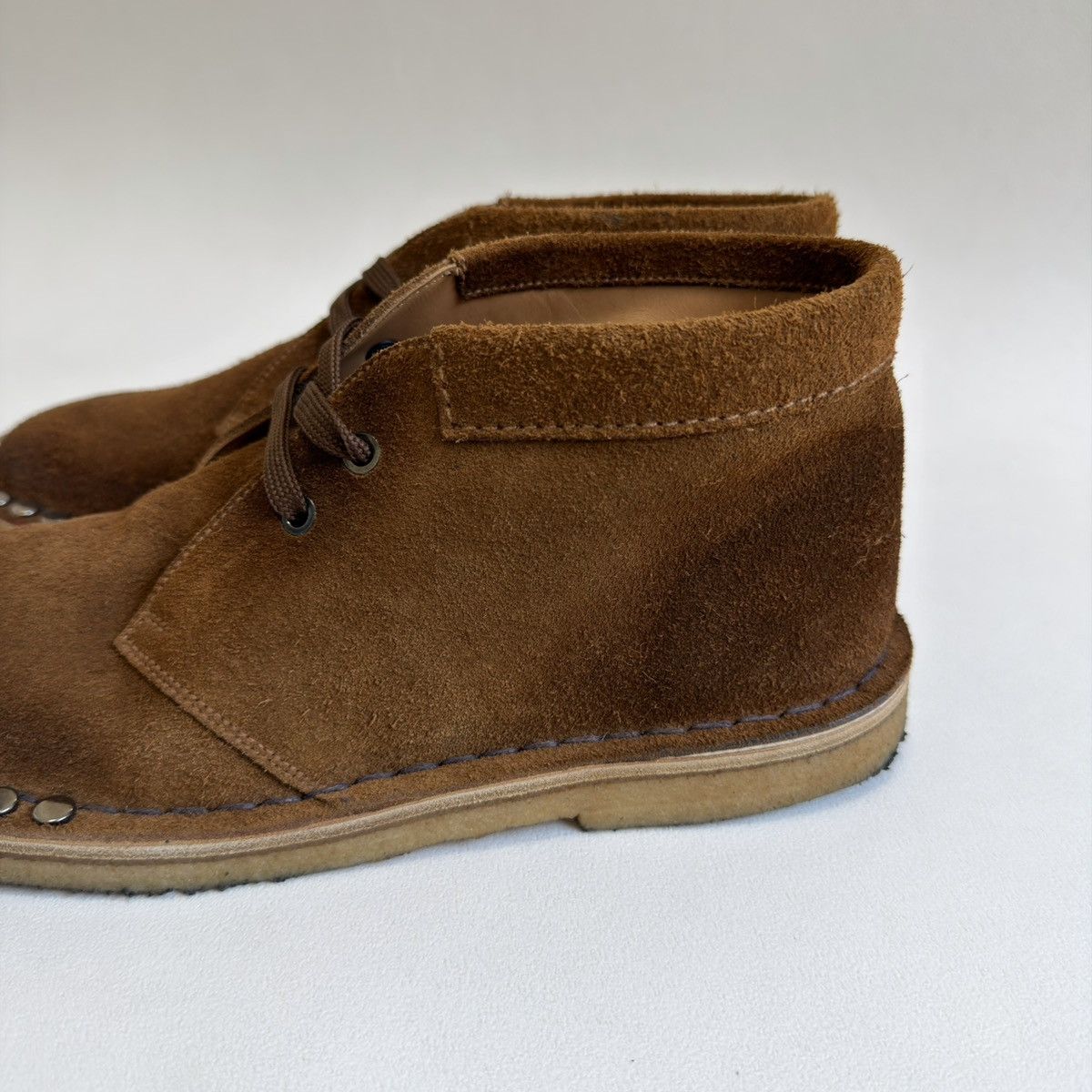 Prada A/W 17 ‘Studded’ Suede Chukka Boots Size US 8 / EU 41 - 6 Thumbnail