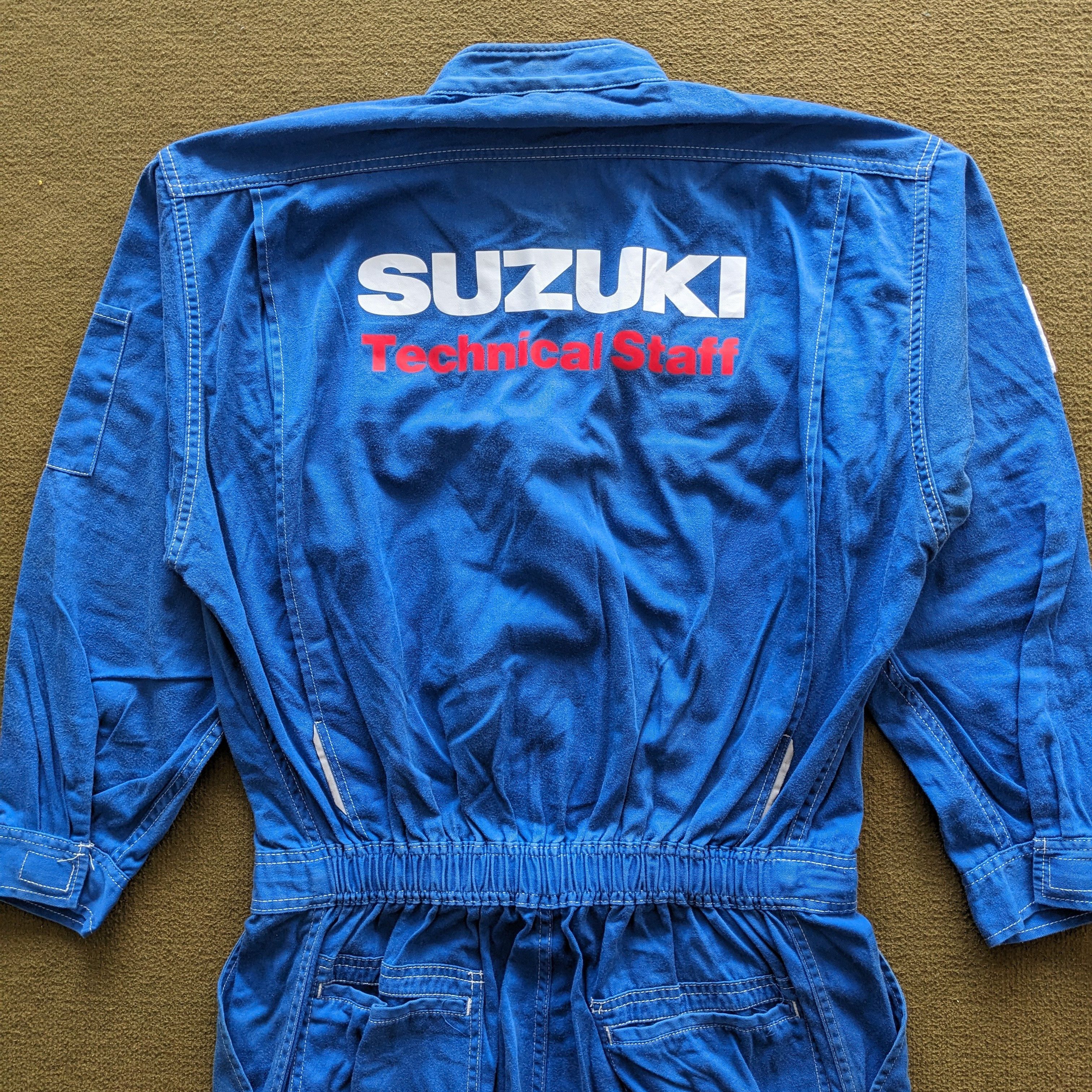 Vintage Vintage SUZUKI Racing Coverall Workwear Jacket Size US L / EU 52-54 / 3 - 2 Thumbnail