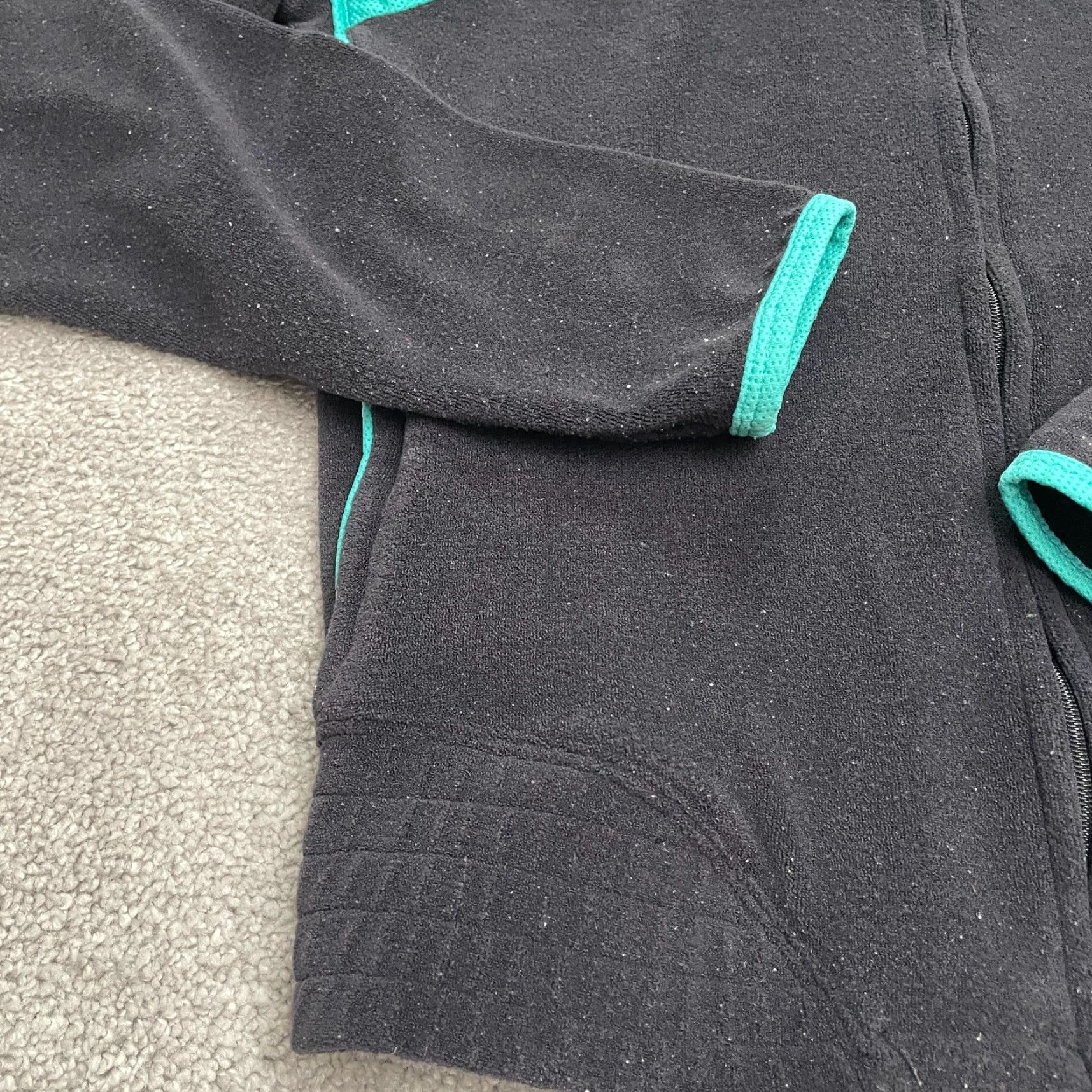 Nike Nike Hoodie Full Zip Sweatshirt Women S Black Blue Zip Pocket Active Comfort Size S / US 4 / IT 40 - 7 Thumbnail