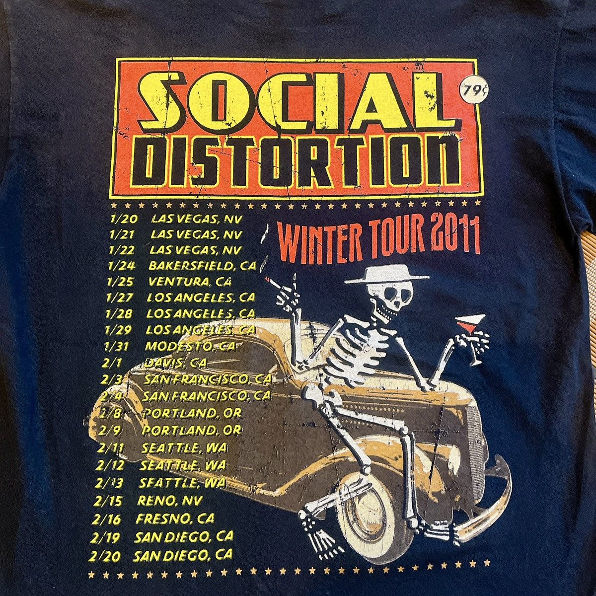 Band Tees × Vintage Social Distortion Winter Tour 2011 🚬💀🎩🍷 Size US M / EU 48-50 / 2 - 5 Thumbnail