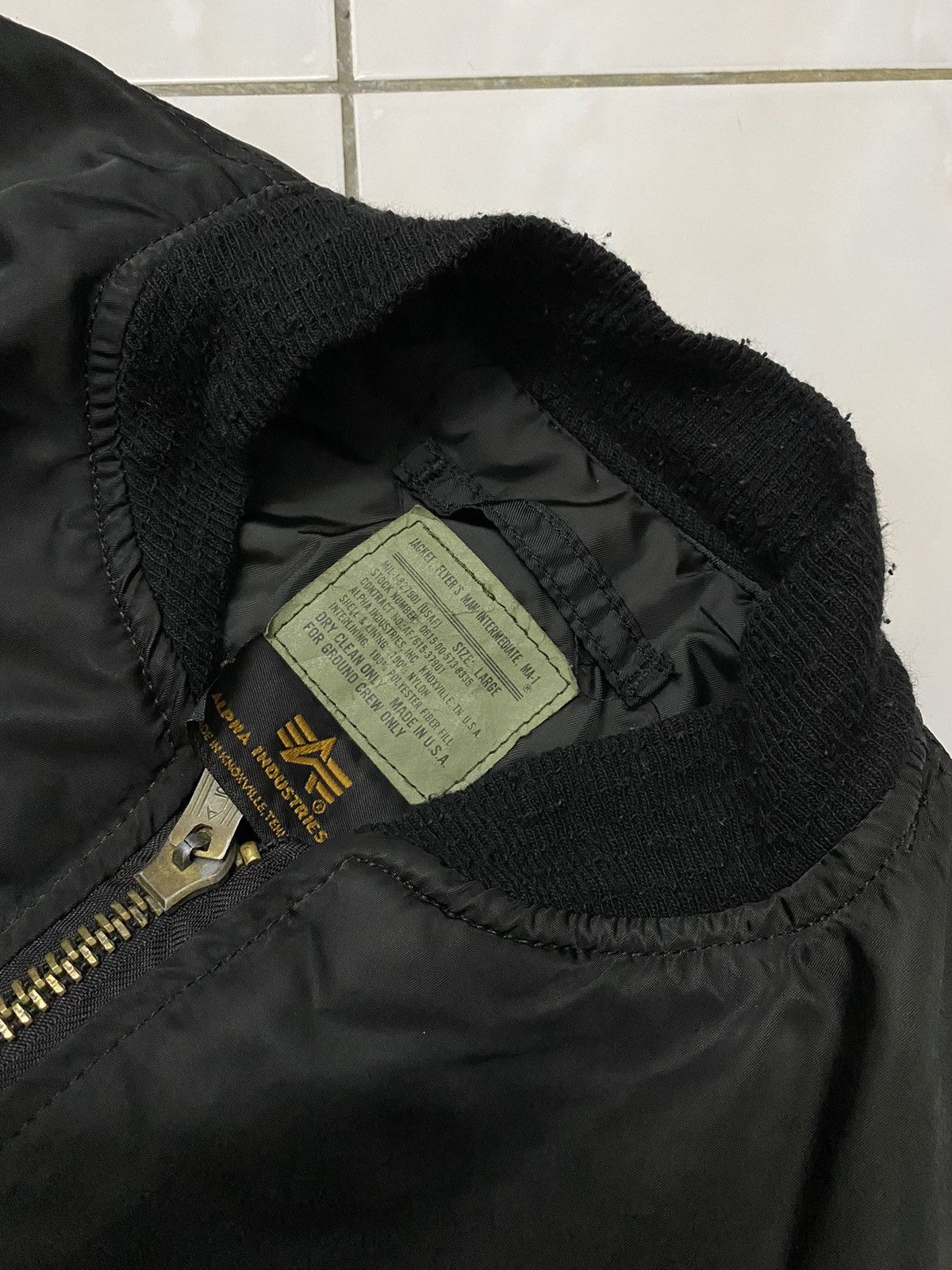 Alpha Industries × Vintage Alpha Industries Bomber Jacket MA-1 Size US L / EU 52-54 / 3 - 10 Thumbnail