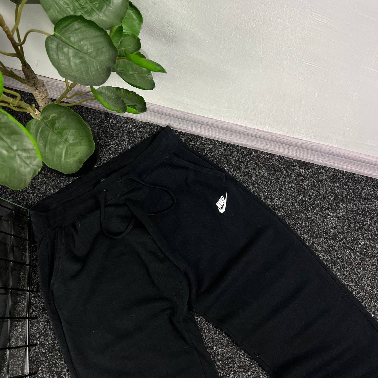 Nike × Vintage Nike Flare Sweatpants Black Parachute Mini Swoosh Y2k Style Size US 34 / EU 50 - 3 Thumbnail