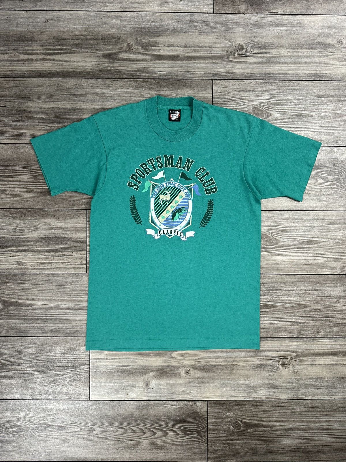 Vintage Vintage Sportsman Club “The One That Got Away” T Shirt Size US L / EU 52-54 / 3 - 1 Thumbnail