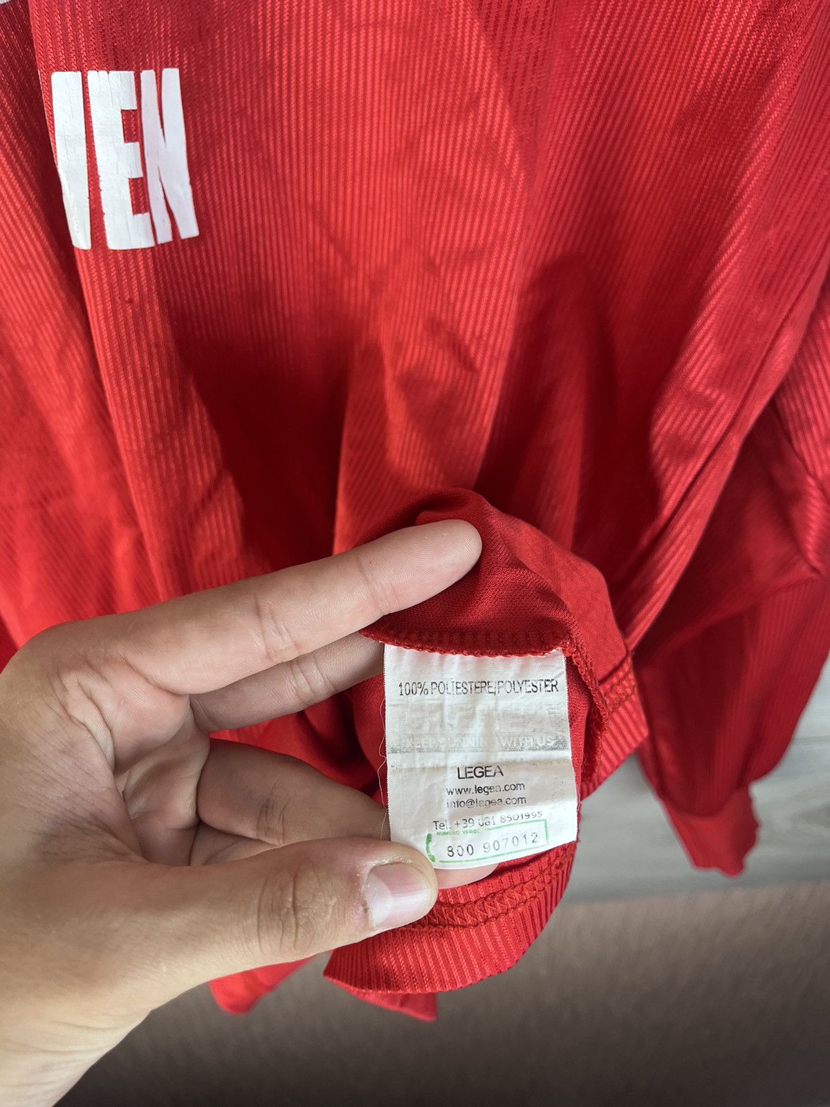 Vintage Vintage mens long sleeve soccer jersey Corwea F.C Jegea Size US XL / EU 56 / 4 - 14 Thumbnail