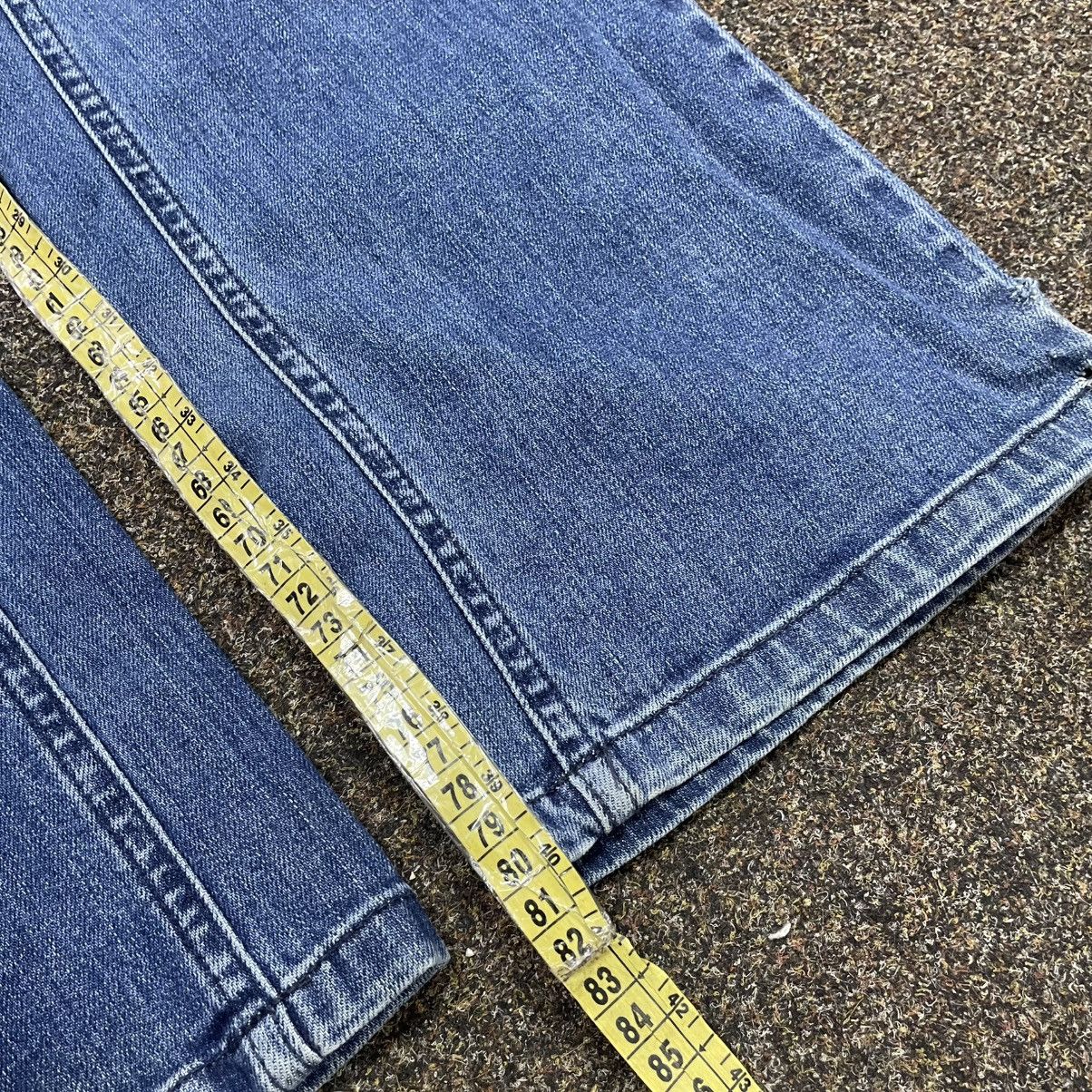 Vintage Vintage Y2K Baggy Wide Leg Flared Jeans Skater Streetwear 28 Size US 28 / EU 44 - 9 Thumbnail