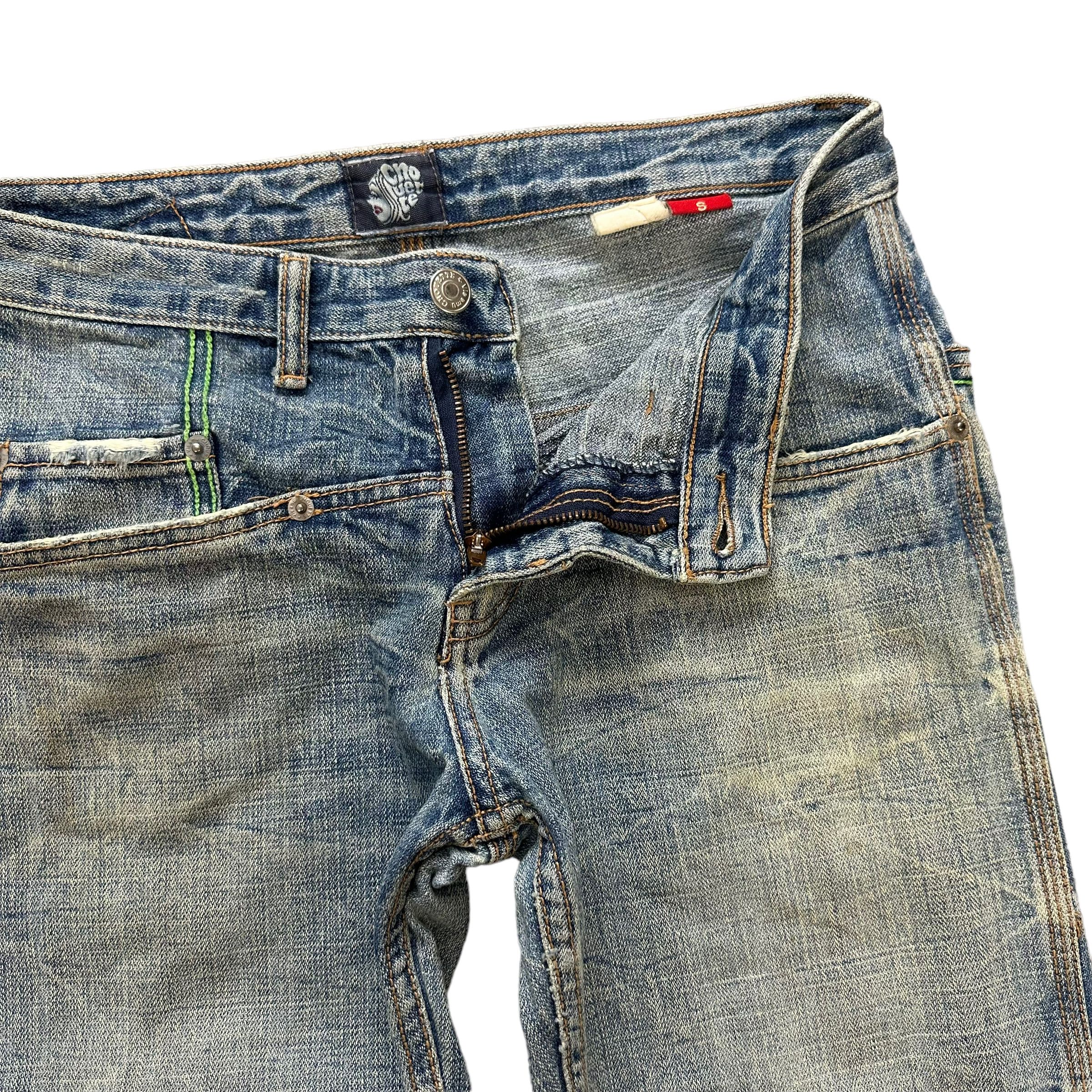 Japanese Brand CHOUETTE NICE DESIGN 7 POCKET JEANS #7790-176 Size 30" / US 8 / IT 44 - 5 Thumbnail