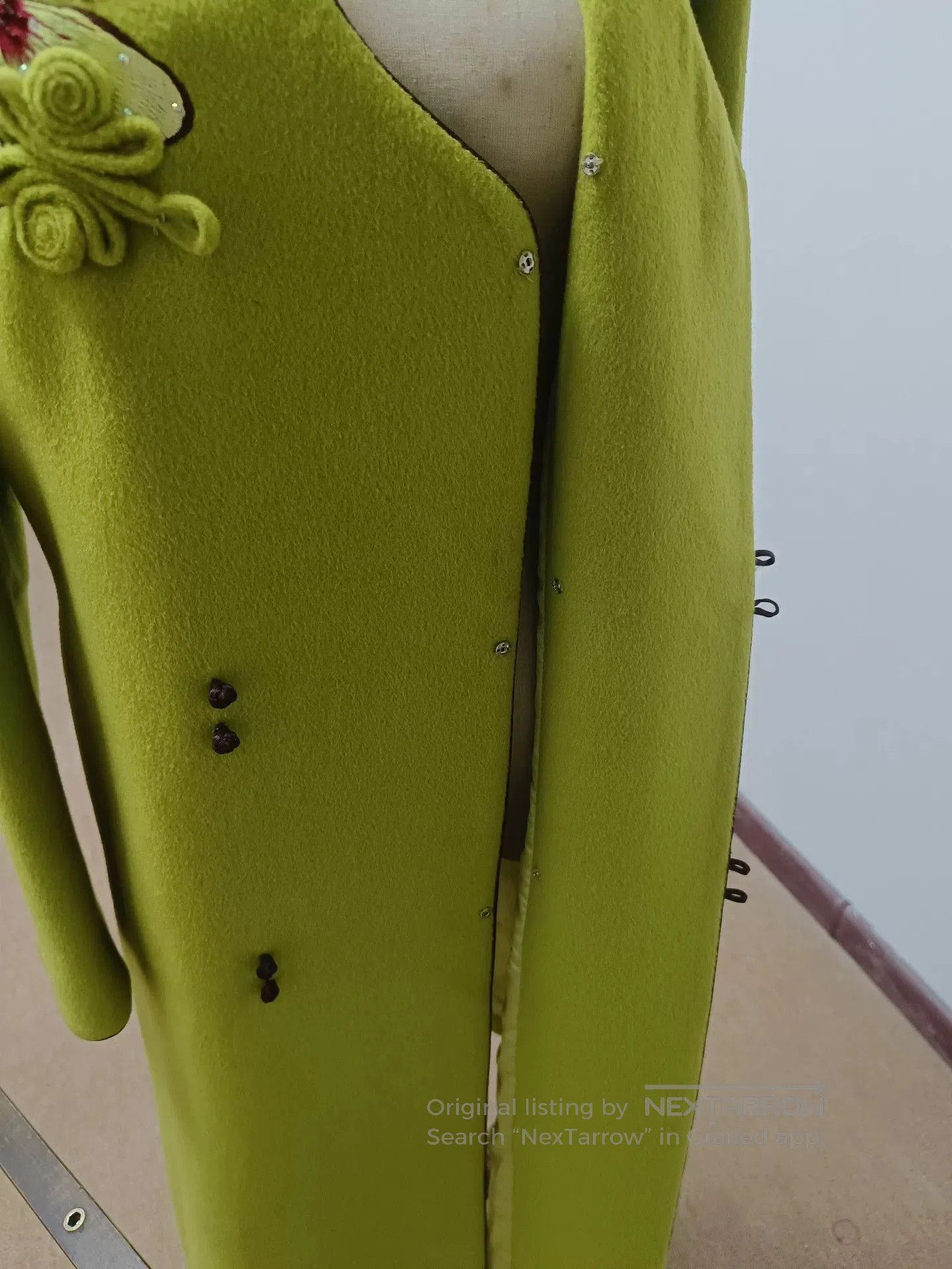 Kapital Green Chinese Style Wool Coat. Size US L / EU 52-54 / 3 - 5 Thumbnail