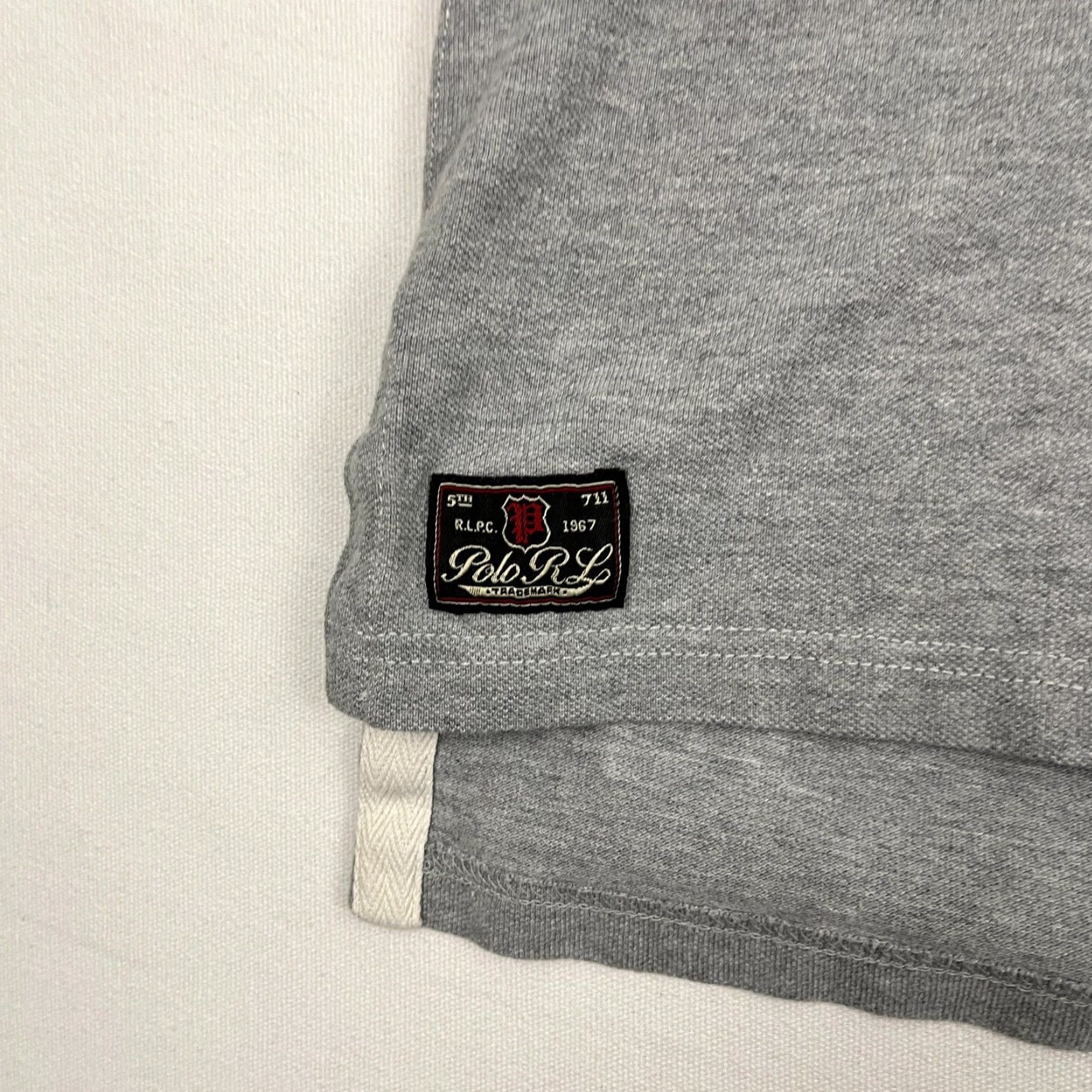 Polo Ralph Lauren VINTAGE Polo Ralph Lauren Rugby Shirt Mess Mens 2XLT Tall Gray NYC City Champs USA Size US XXL / EU 58 / 5 - 5 Thumbnail