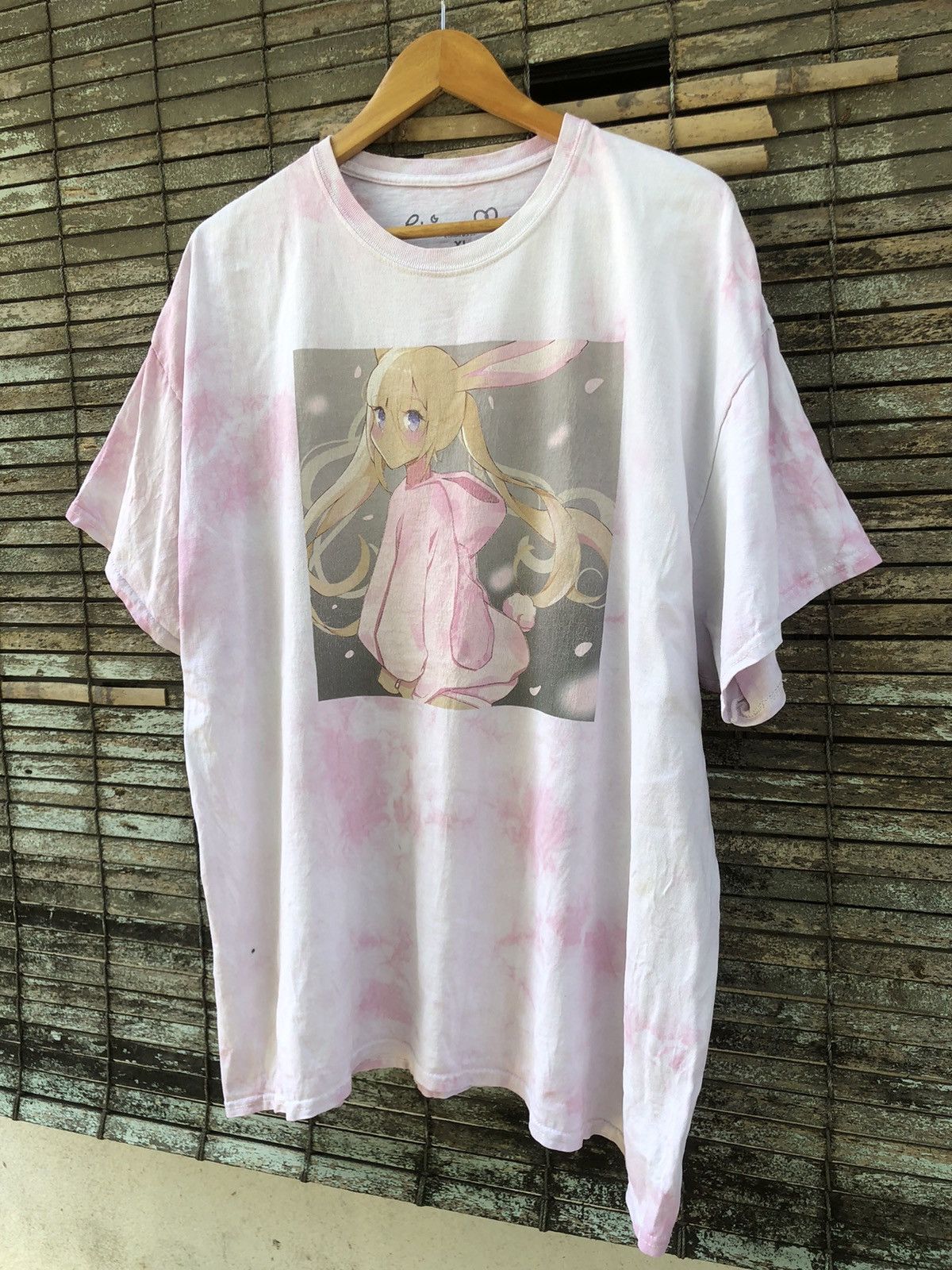 Anime Baggy Chisana Mun Japanese Anime Girl Tie Dye Tshirts Size US XL / EU 56 / 4 - 5 Thumbnail