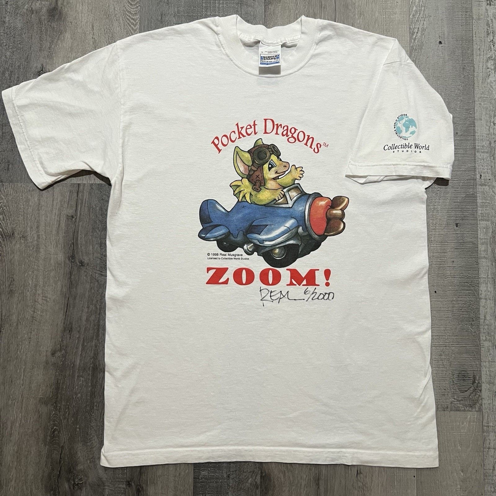 Vintage VTG Pocket Dragons TV Show Promo T Shirt Zoom 1998 Size US L / EU 52-54 / 3 - 1 Thumbnail