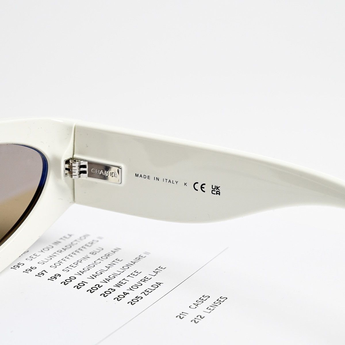 Chanel CHANEL 0CH6056 165653 BLACK WHITE BROWN SUNGLASSES Size ONE SIZE - 7 Thumbnail
