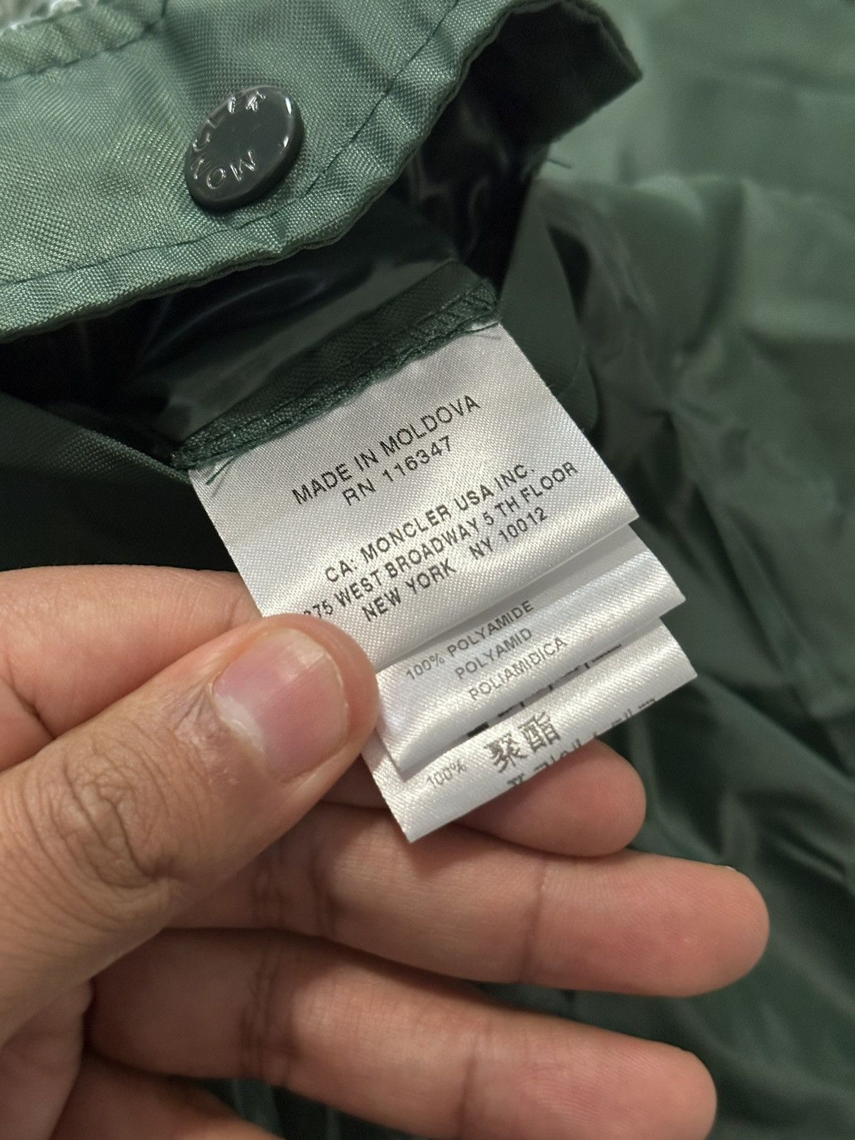 Moncler Vintage MONCLER Emile Green Windbreaker Jacket Size US M / EU 48-50 / 2 - 13 Thumbnail