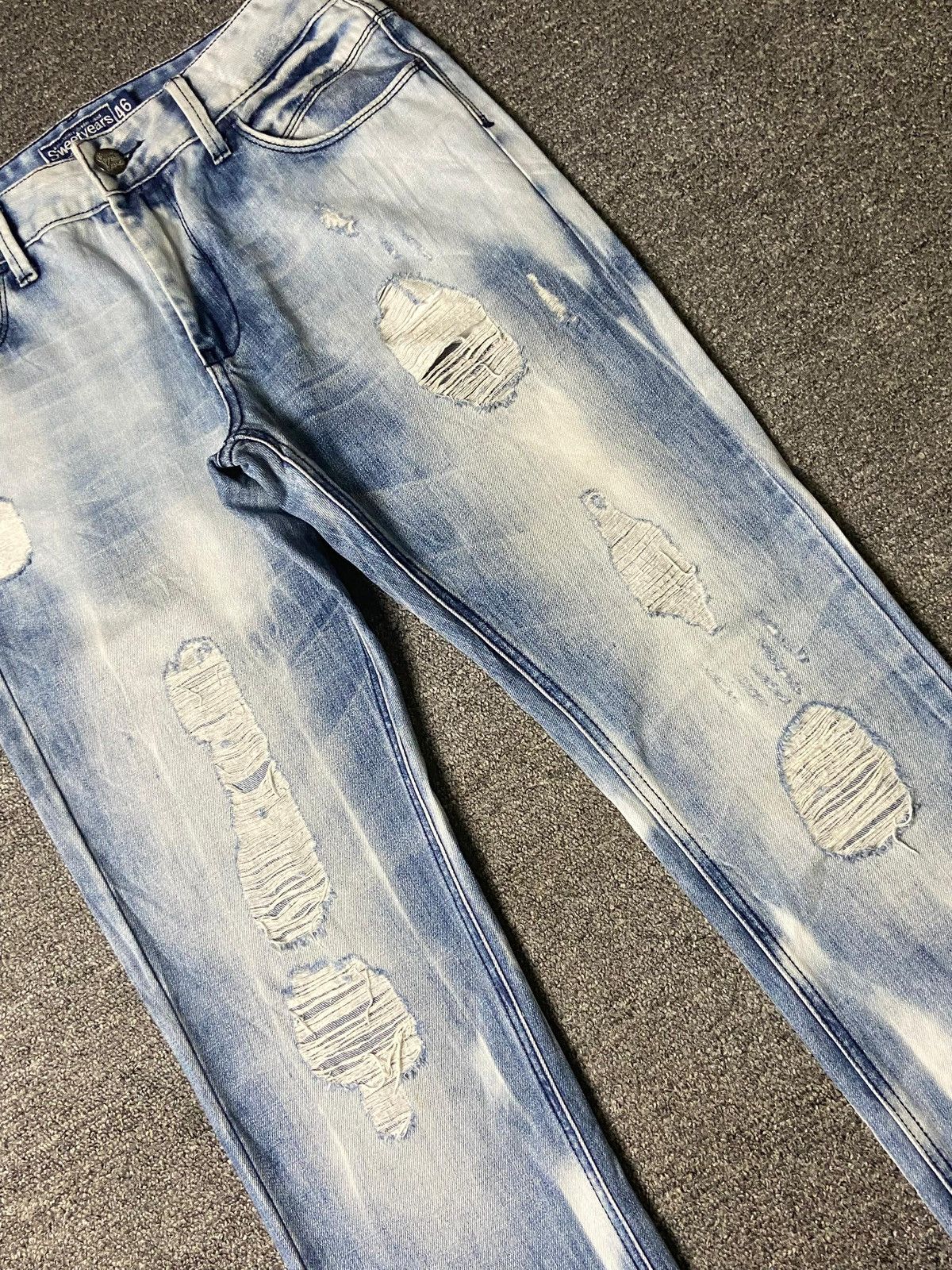 Japanese Brand × Seditionaries × Vintage SWEETYEARS Brand Acid Wash Ripped Jeans (132) Size US 32 / EU 48 - 16 Thumbnail