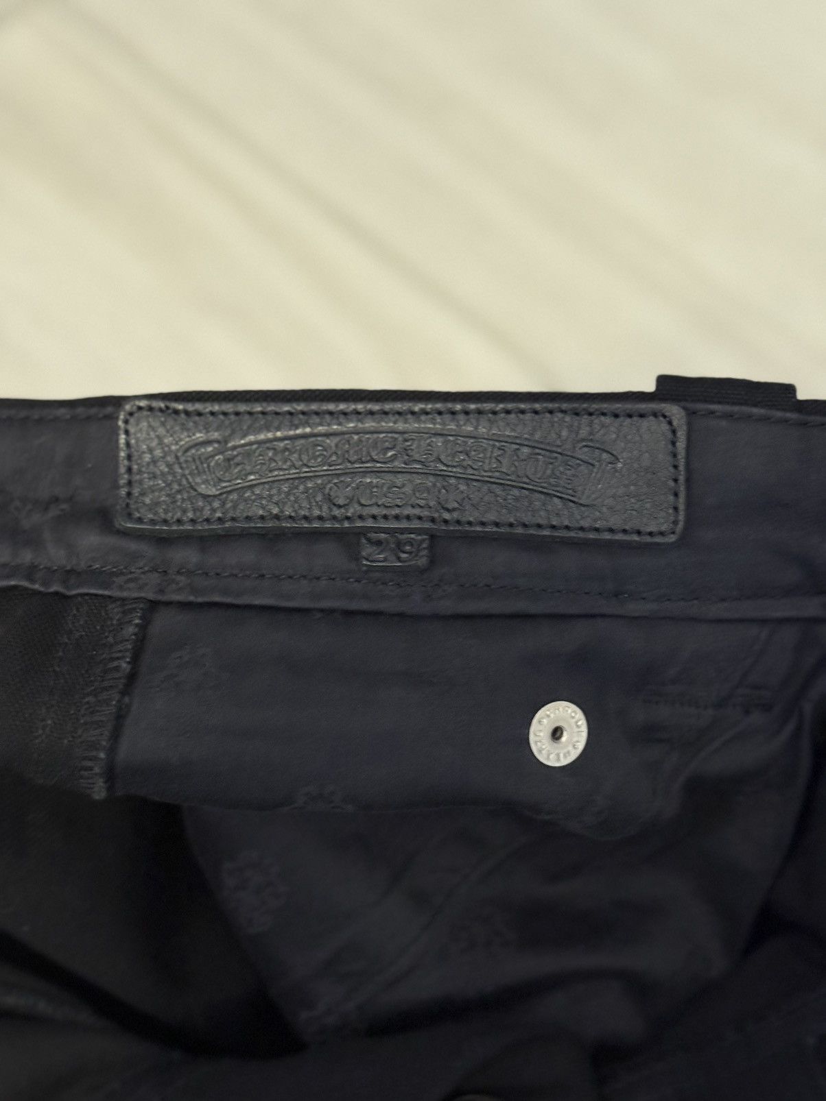 Chrome Hearts Chrome Hearts Carpenter Double Knee Black Pants Size US 29 - 7 Thumbnail