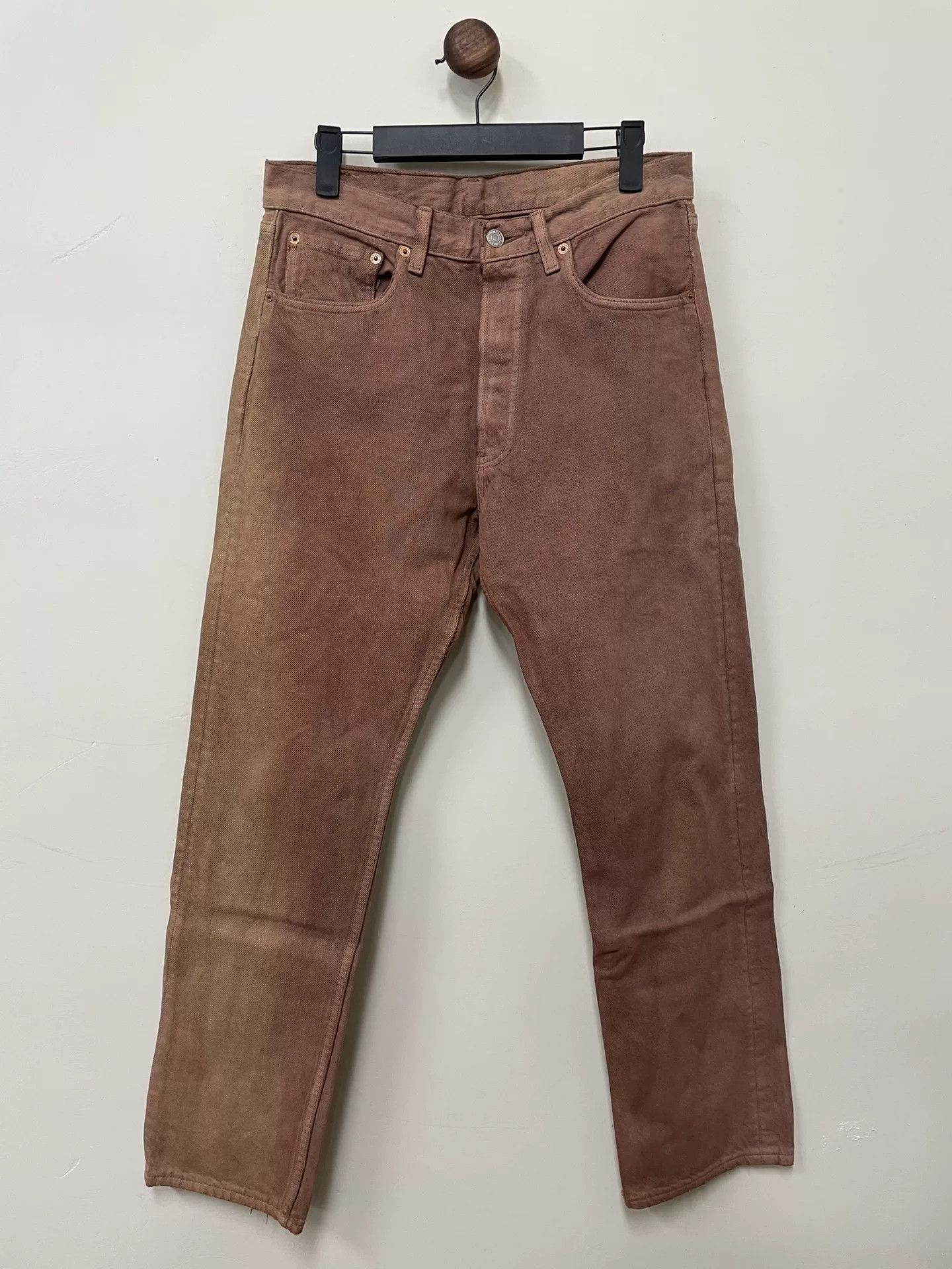 Vintage Vintage Levis 501 Brown Jeans Size US 31 - 1 Thumbnail