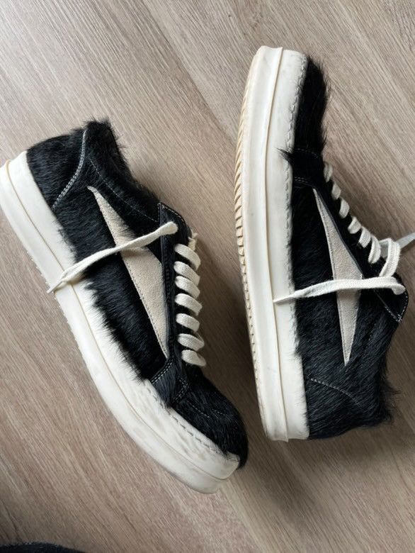 Rick Owens Rick Owens Black Pony Hair Vans Size US 10 / EU 43 - 1 Thumbnail