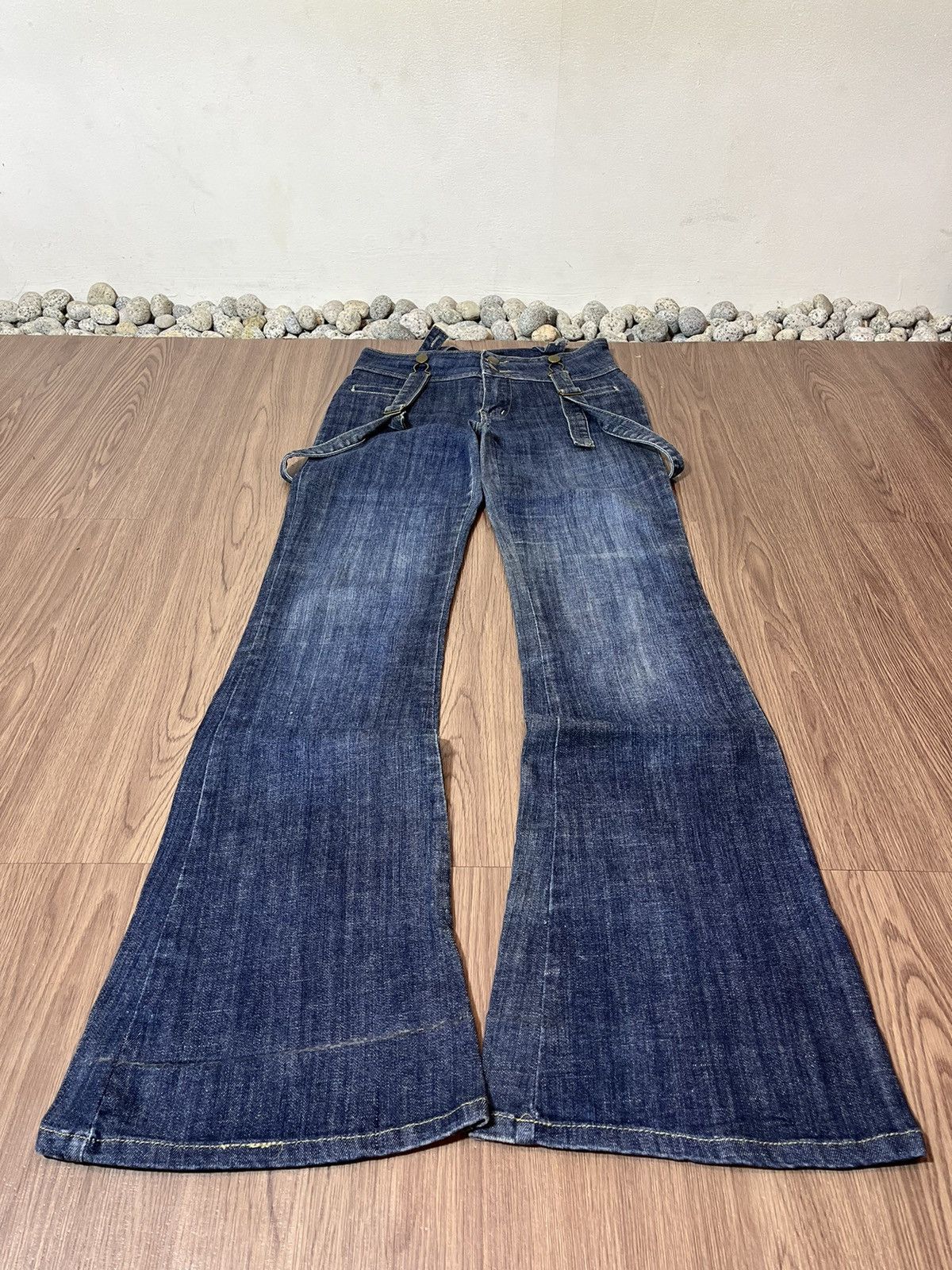 Japanese Brand × Le Grande Bleu (L.G.B.) × Tornado Mart ANAP japan suspender flare denim Size US 28 / EU 44 - 7 Thumbnail