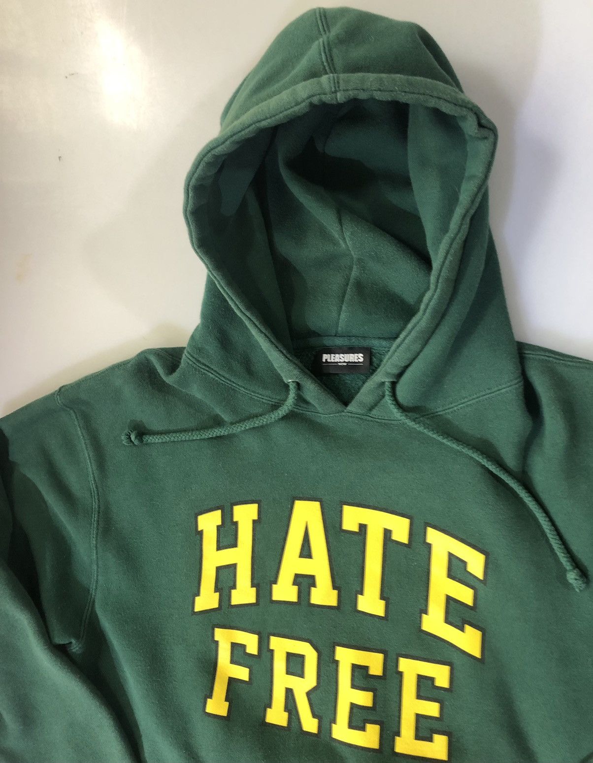 Pleasures Pleasures forest green Hate free hoodie L unisex oversized Size US L / EU 52-54 / 3 - 9 Thumbnail