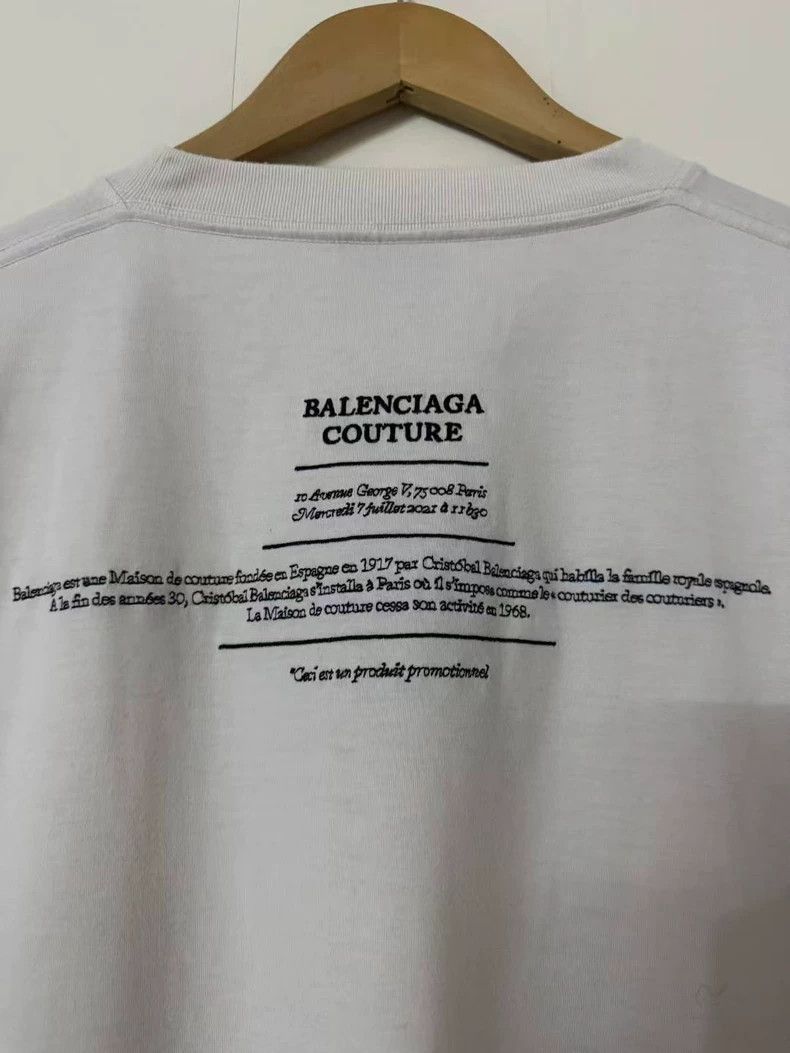 Balenciaga Balenciaga Couture boxy slogan embroidered short sleeves Size US M / EU 48-50 / 2 - 4 Thumbnail