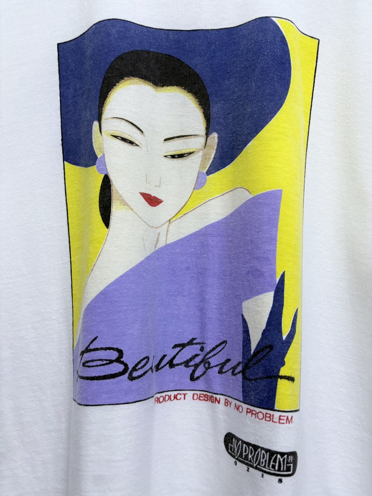 POP MAGAZINE Vintage 90's No Problem - Beautiful Ladies Hong Kong T-Shirt Size US M / EU 48-50 / 2 - 4 Thumbnail