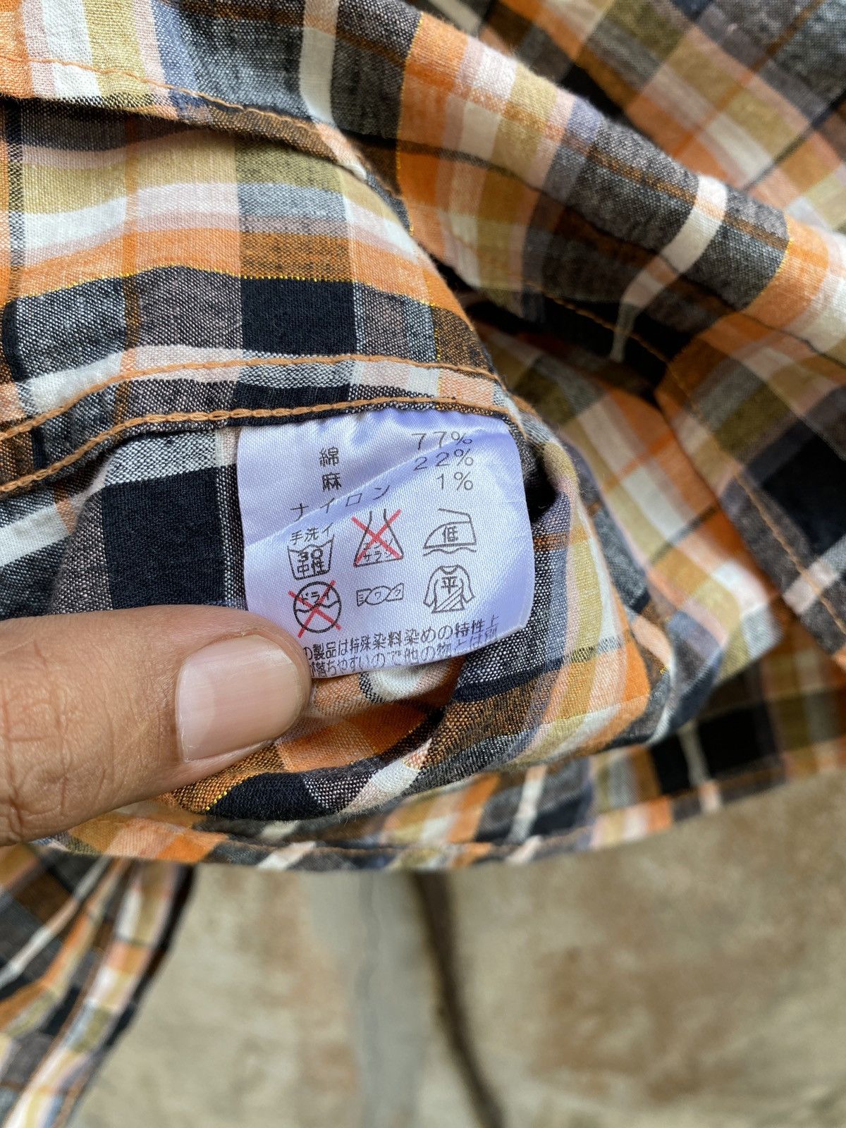 Pure Blue Japan Pure Blue Japan Western Plaid Shirt Size US L / EU 52-54 / 3 - 6 Thumbnail
