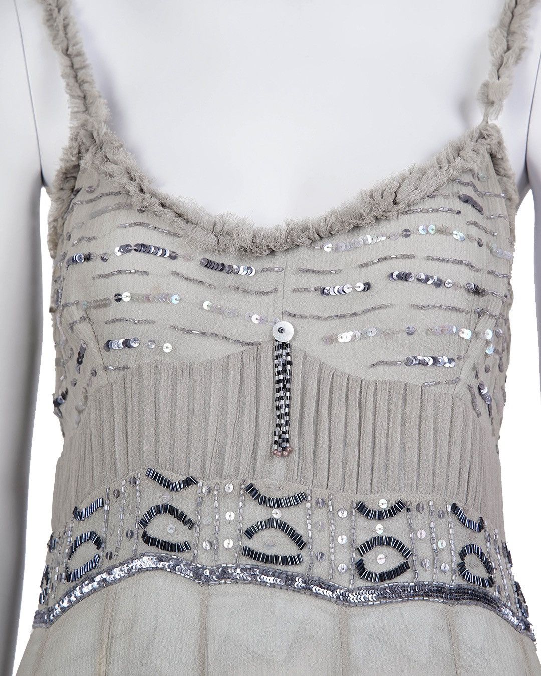 Just Cavalli Just Cavalli Beaded Silk Dress Size M / US 6-8 / IT 42-44 - 3 Thumbnail
