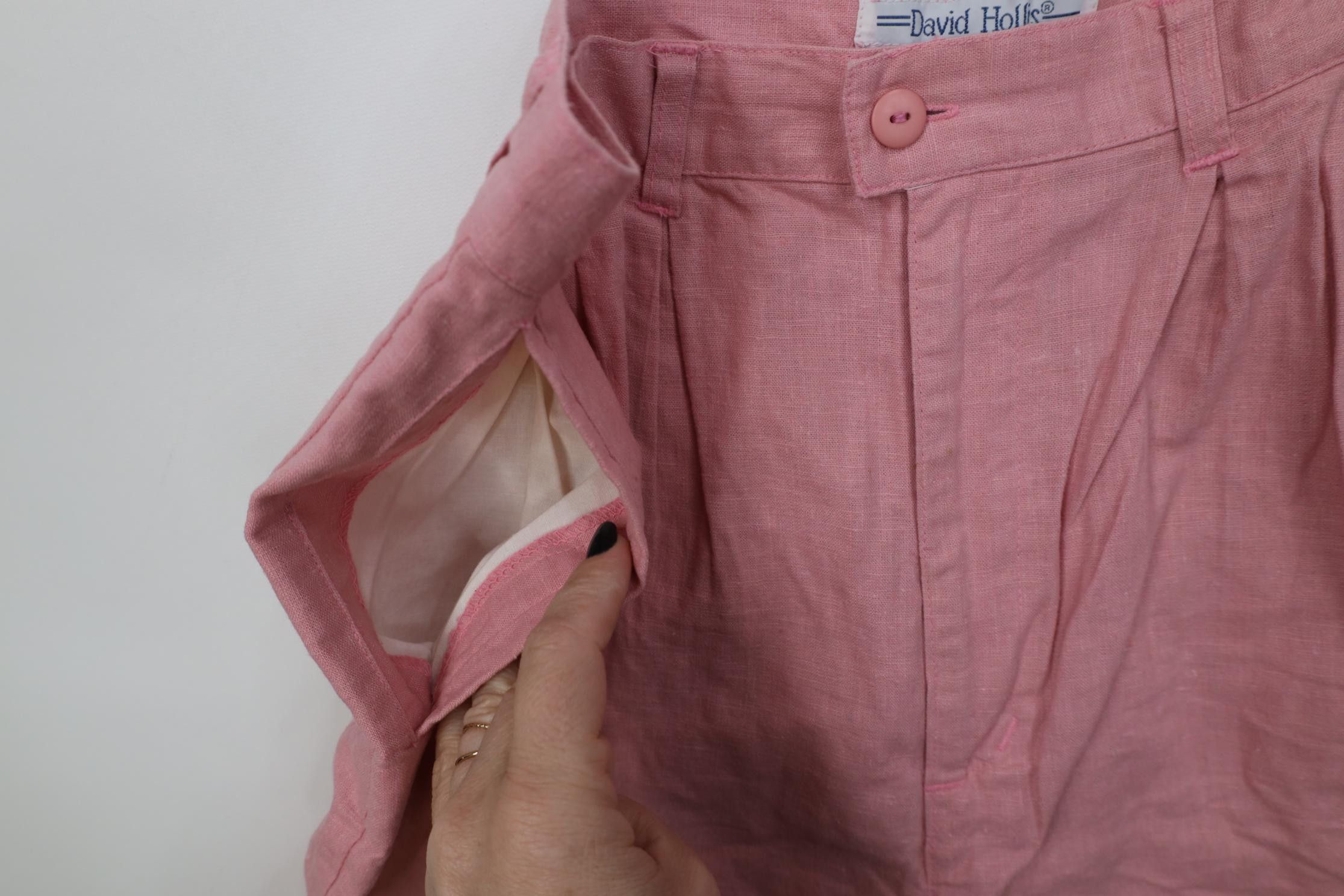Vintage Vintage 90s Streetwear Knit Pleated Cuffed Safari Shorts Size 38" / US 16 / IT 52 - 7 Thumbnail