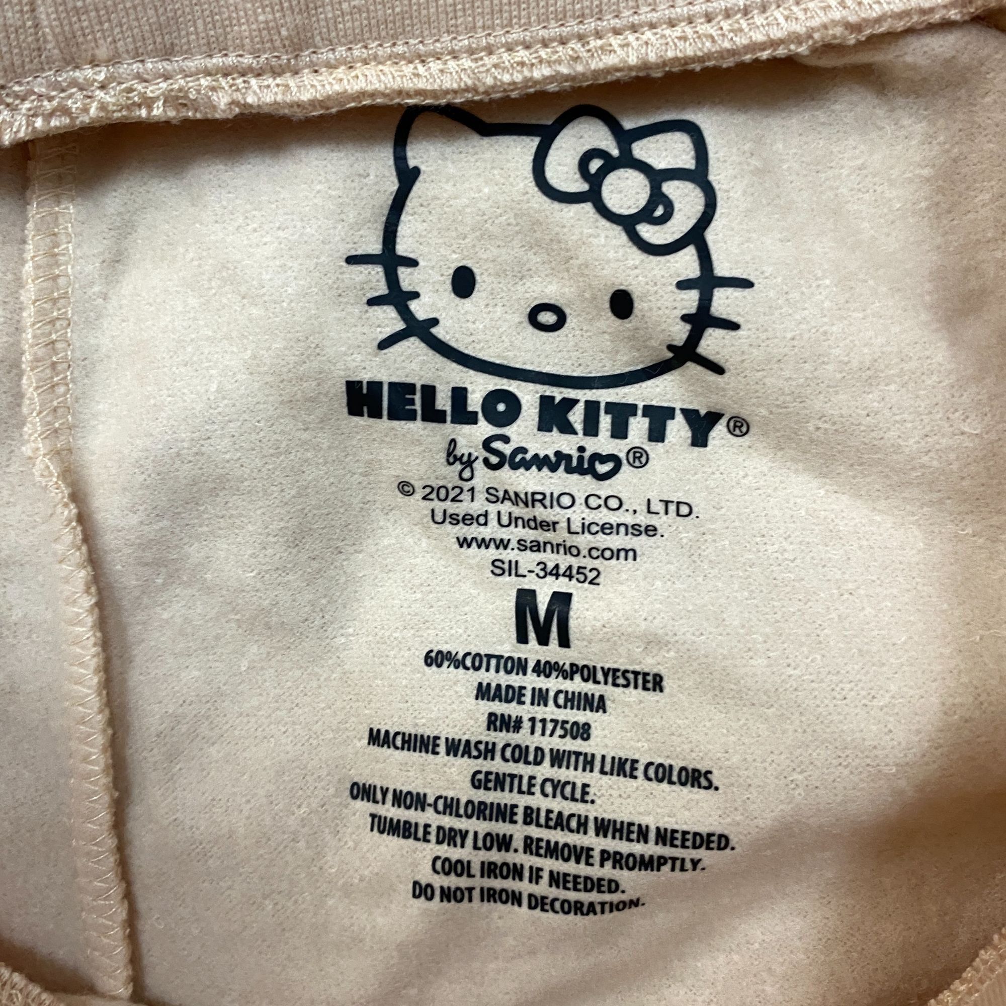 Anime Sanrio Hello Kitty Cute Graphic Pull-On Drawstring Shorts Me Size 28" / US 6 / IT 42 - 4 Thumbnail