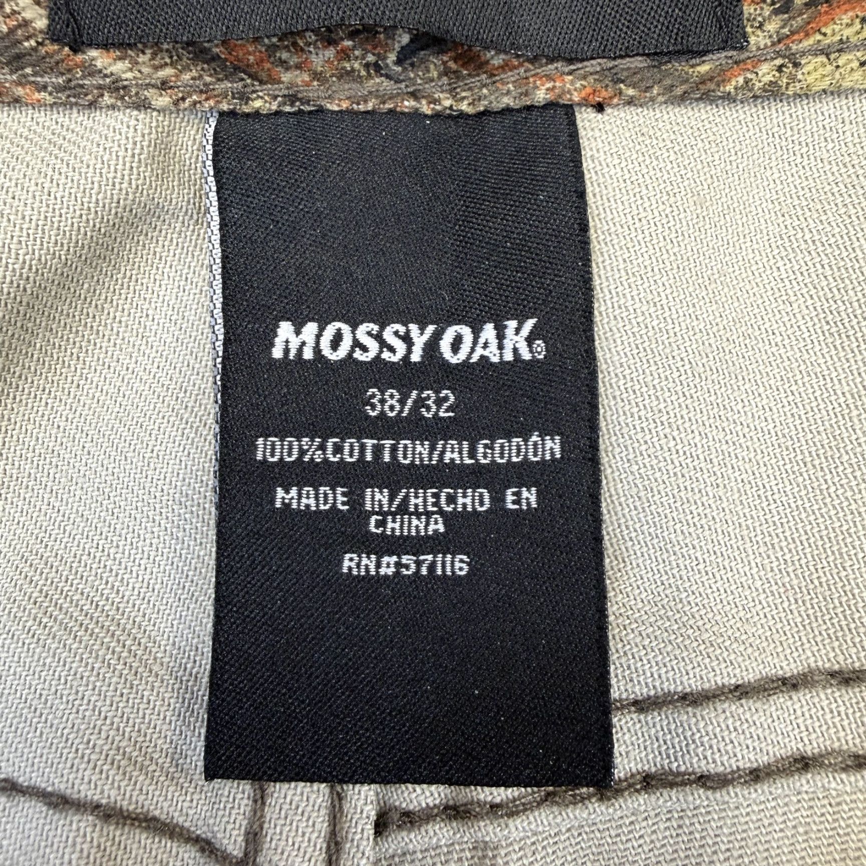 Vintage Mossy Oak Mens Pants 38x32 Green Brush Camo Chino Hunting Outdoor Workwear Size US 38 / EU 54 - 6 Thumbnail