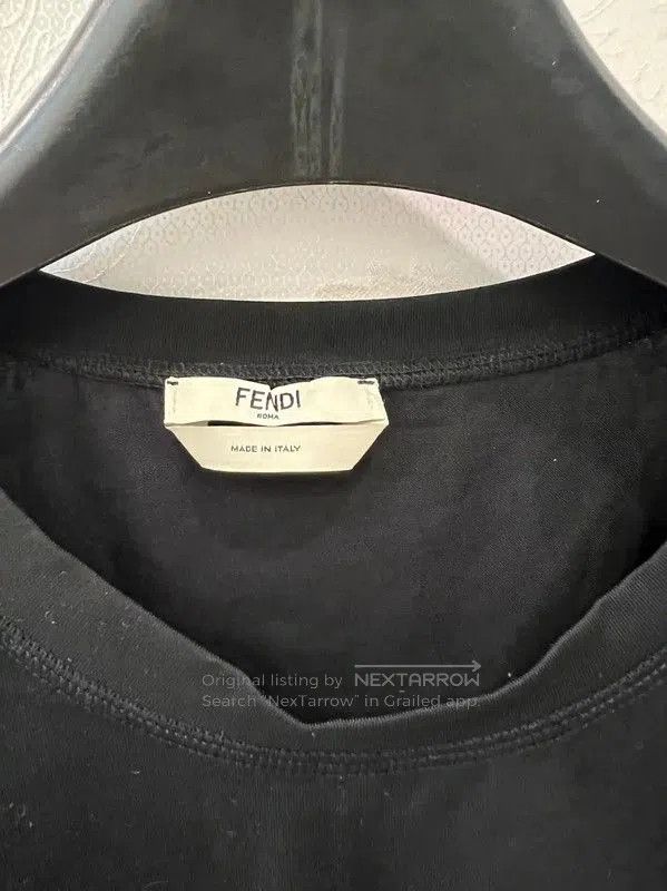 Fendi Fendi Black Cotton Women's Short Sleeve Tee . Size M / US 6-8 / IT 42-44 - 4 Thumbnail