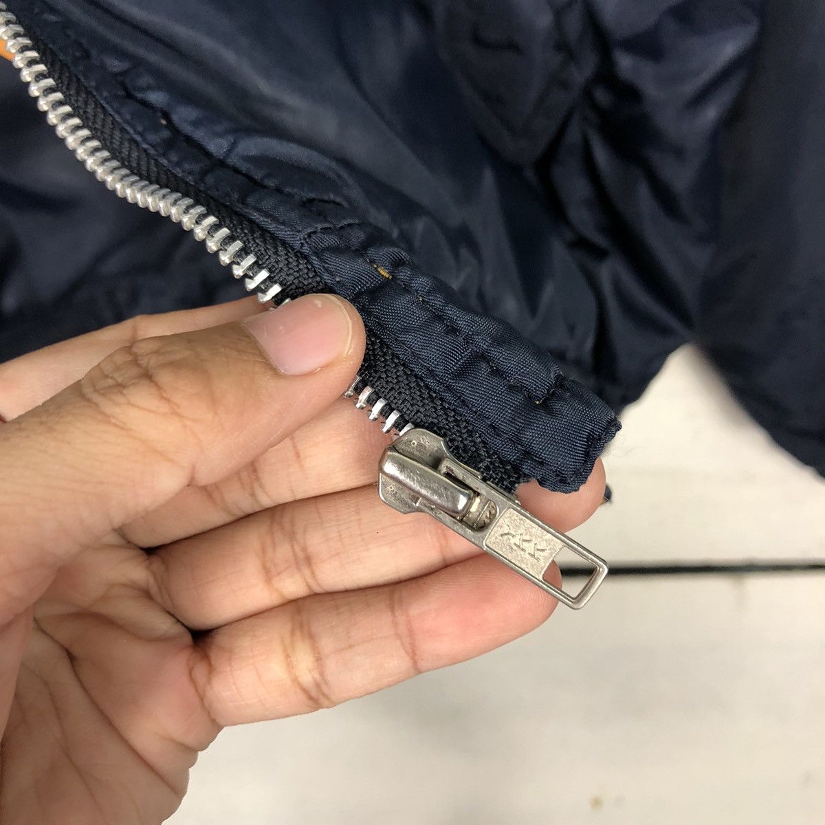 Japanese Brand × Vintage 📌Vintage Bomber Jacket Riot Riot Blueky Refined Issey Miyake Size US M / EU 48-50 / 2 - 17 Thumbnail